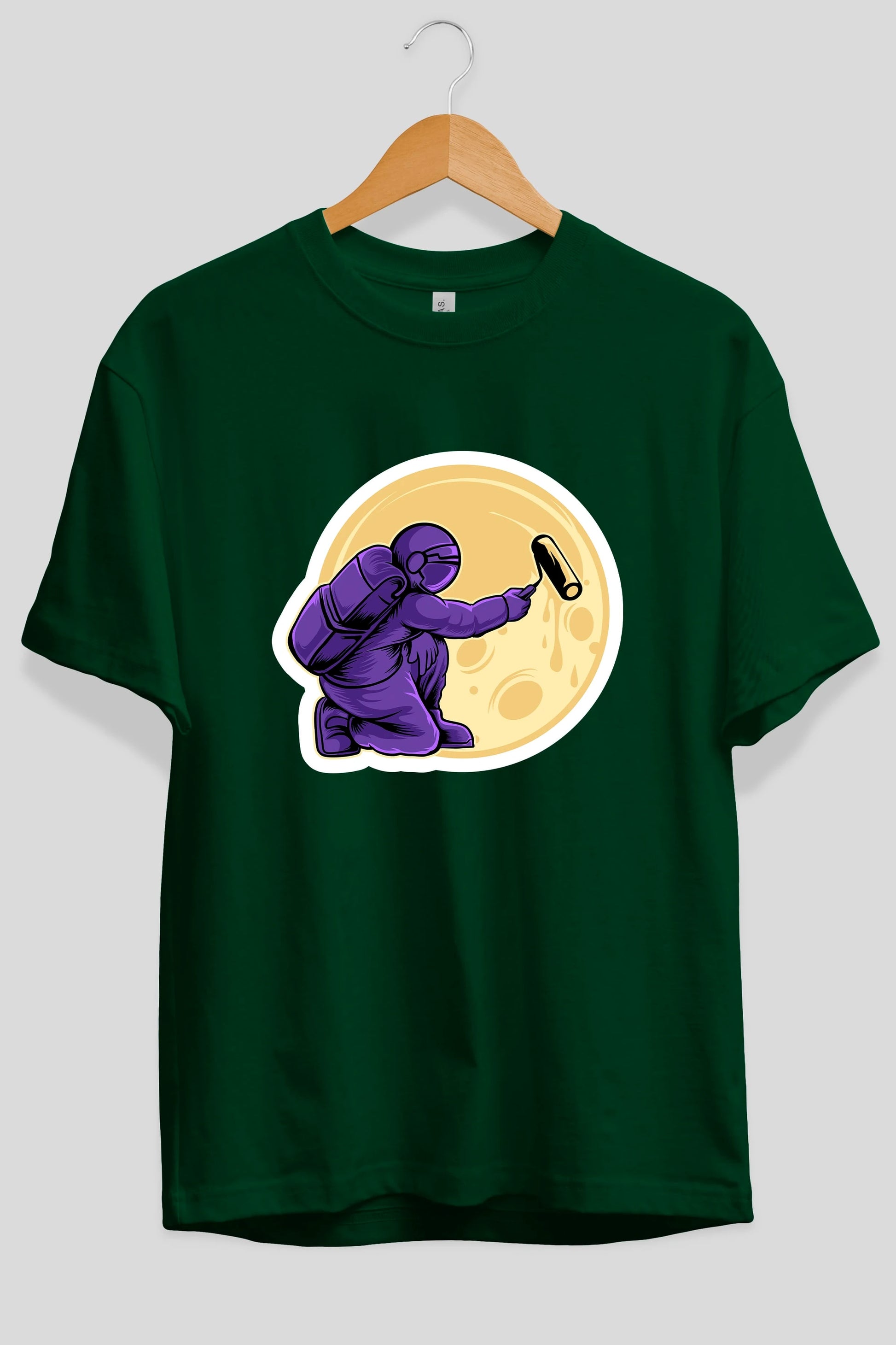 Astropaint Sticker Ön Baskılı Oversize t-shirt Erkek Kadın Unisex