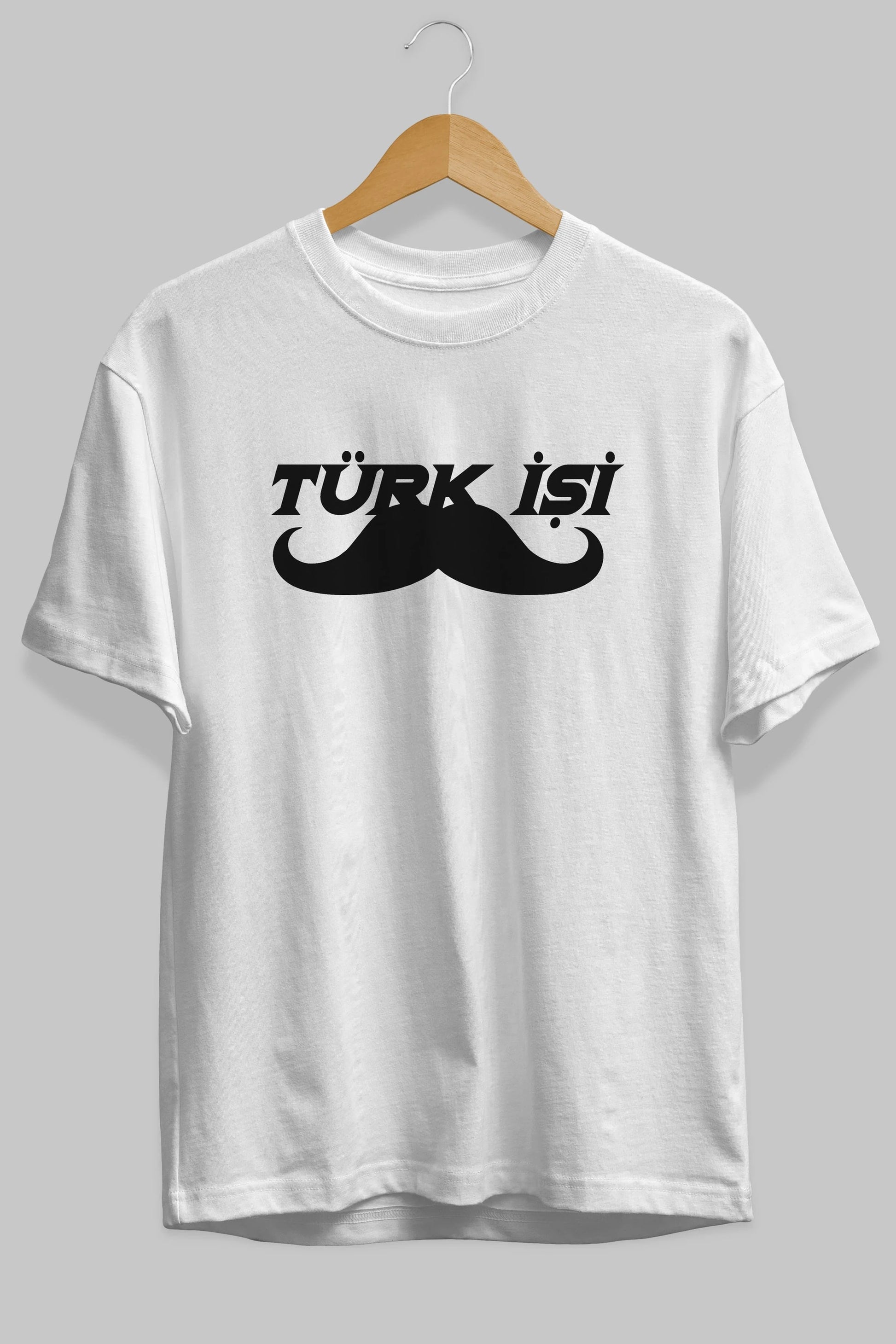 Türk İşi Ön Baskılı Oversize t-shirt %100 pamuk Erkek Kadın Unisex