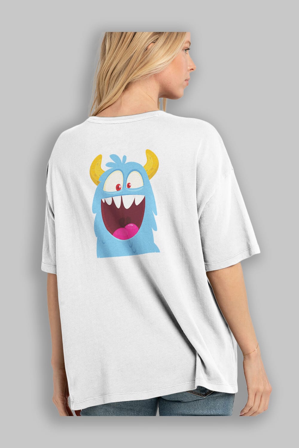 Monster Energy Arka Baskılı Oversize t-shirt Erkek Kadın Unisex