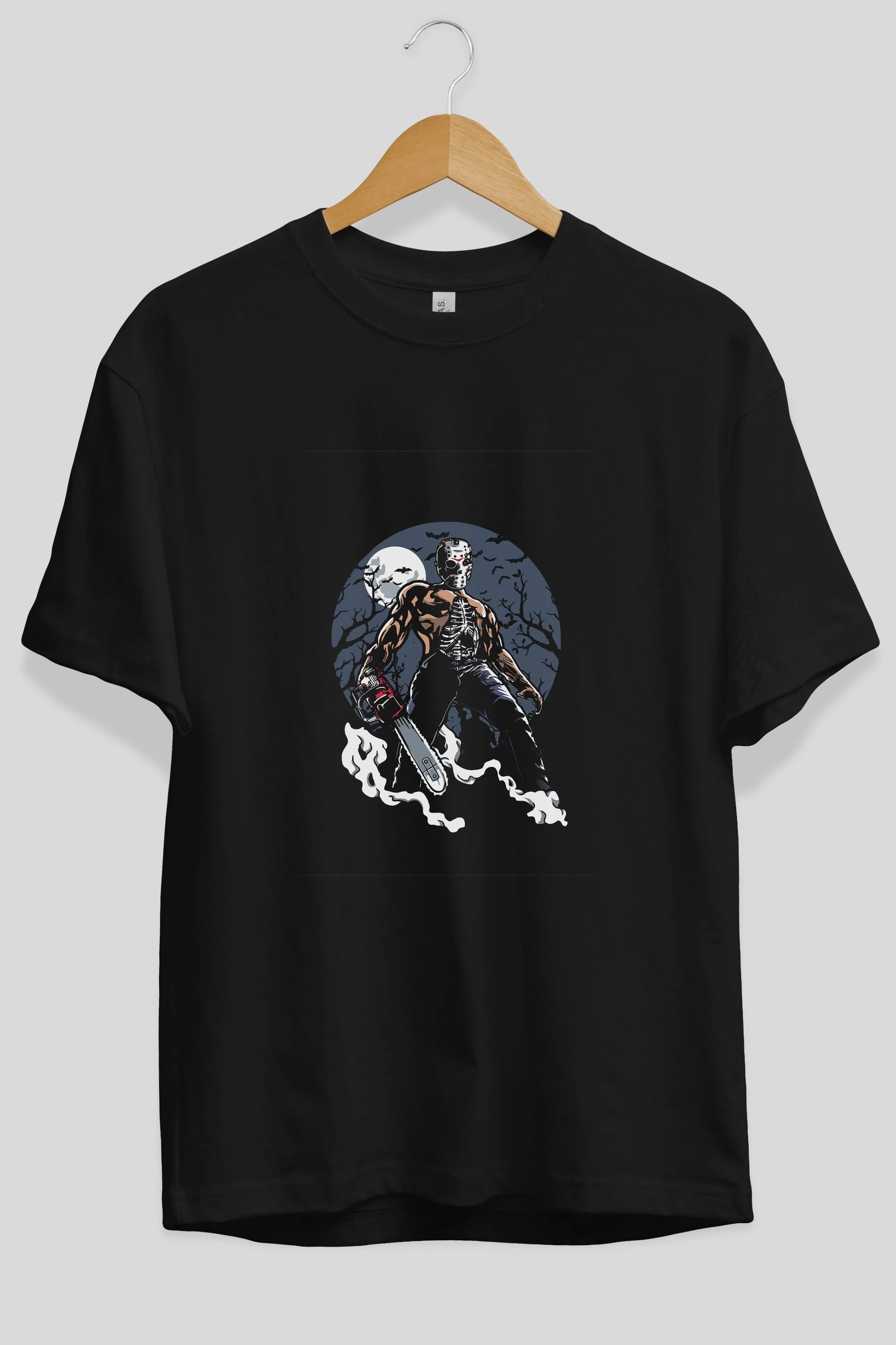 Evil Killer Ön Baskılı Oversize t-shirt Erkek Kadın Unisex %100 Pamuk tişort