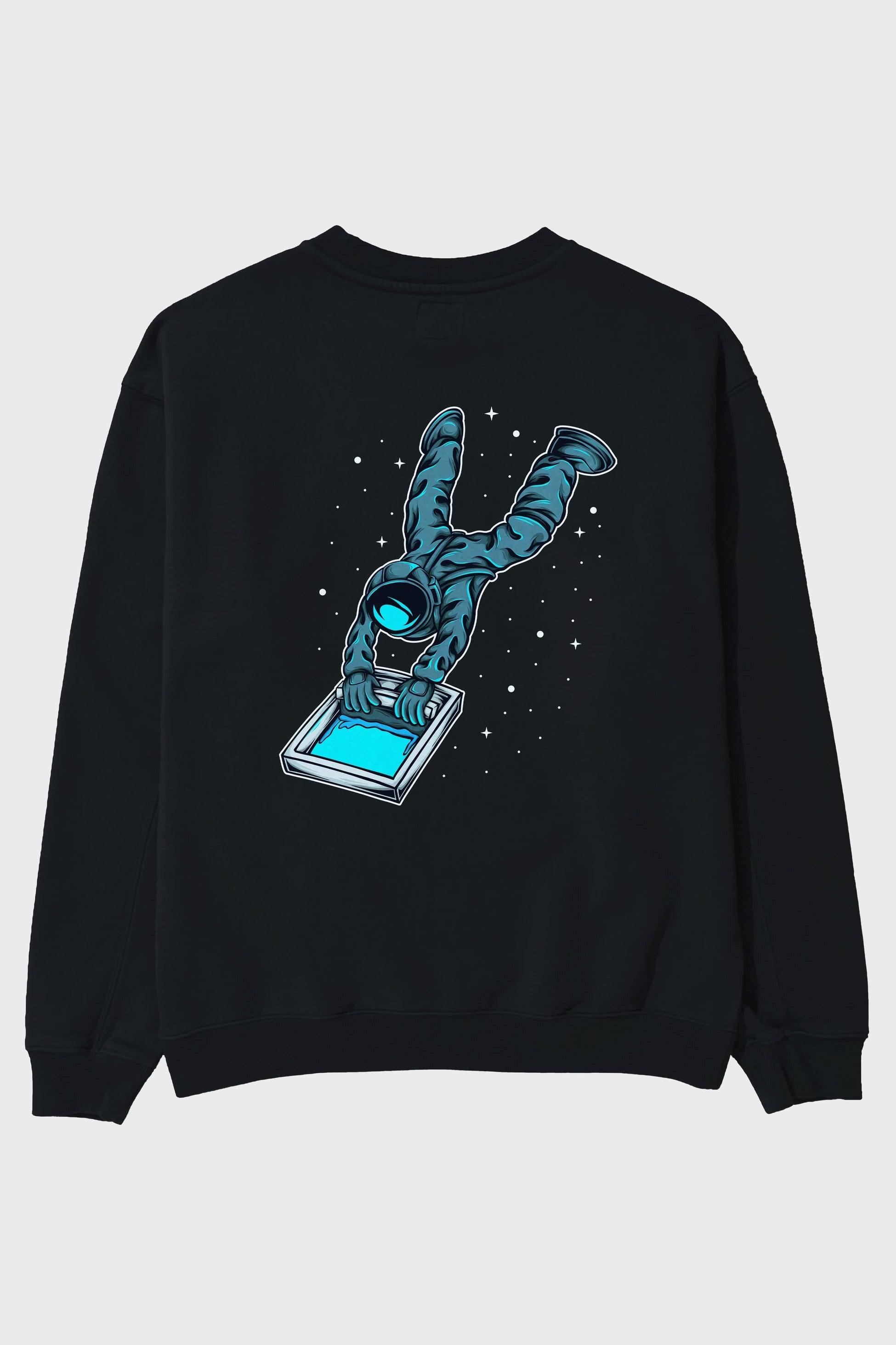 Astroscreen Arka Baskılı Oversize Sweatshirt Erkek Kadın Unisex