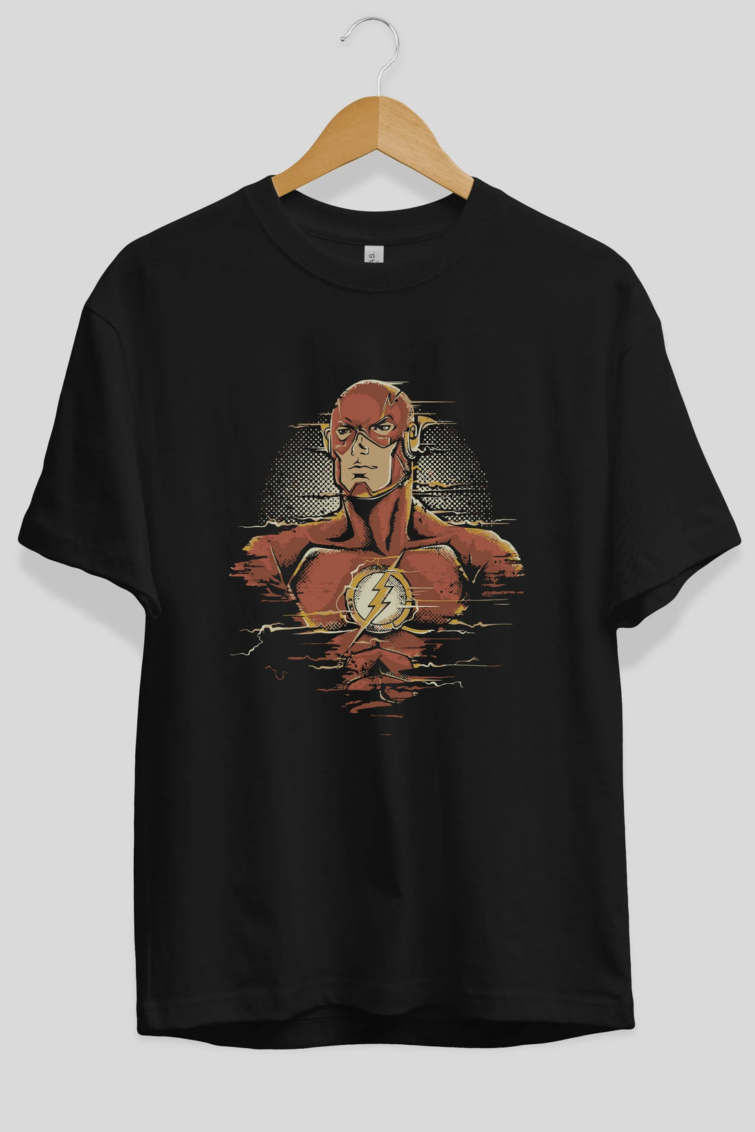 Flash Avengers Ön Baskılı Oversize t-shirt Erkek Kadın Unisex %100 Pamuk Bisiklet Yaka tişort