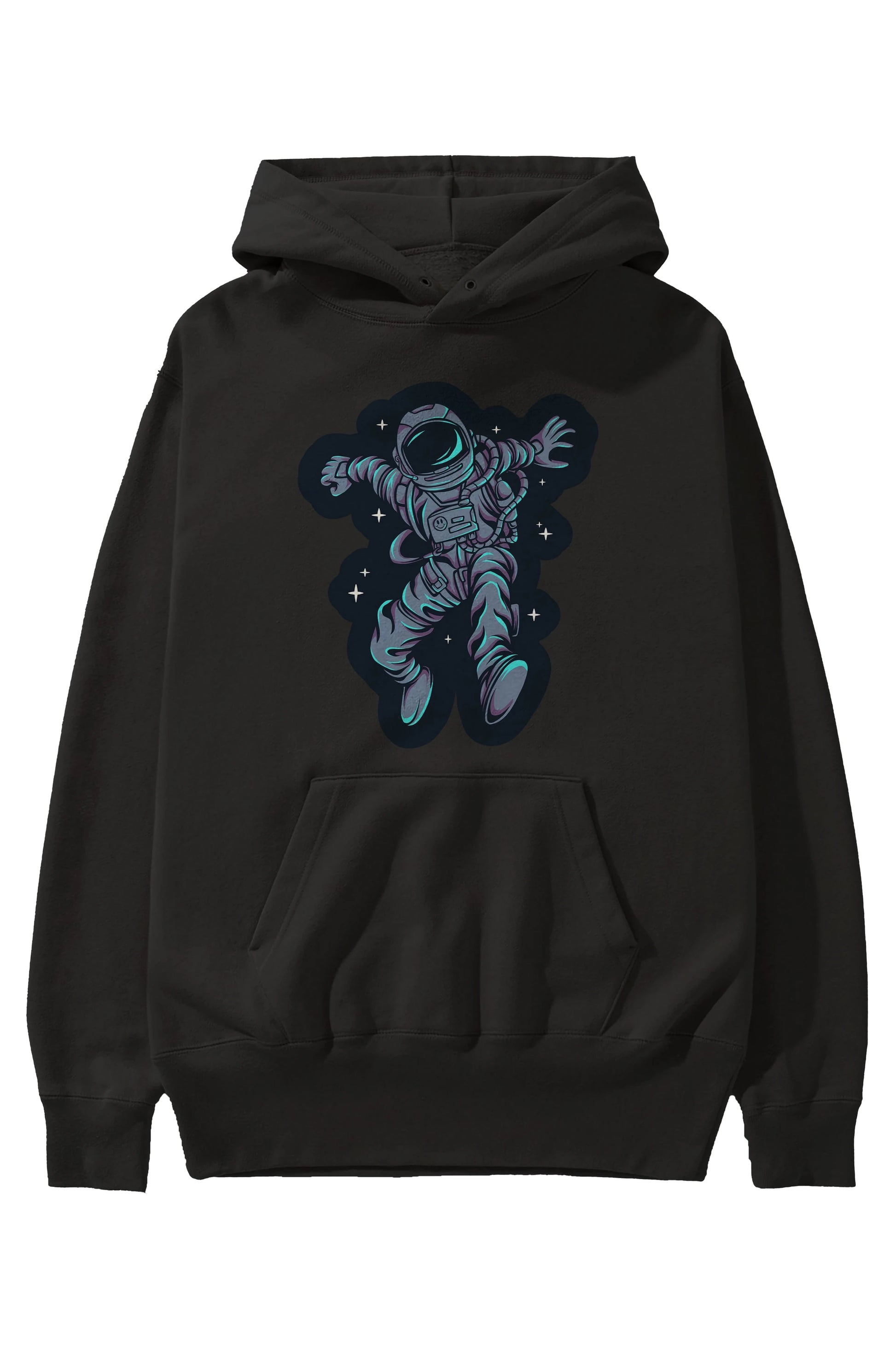 Astrostars sticker Ön Baskılı Hoodie Oversize Kapüşonlu Sweatshirt Erkek Kadın Unisex