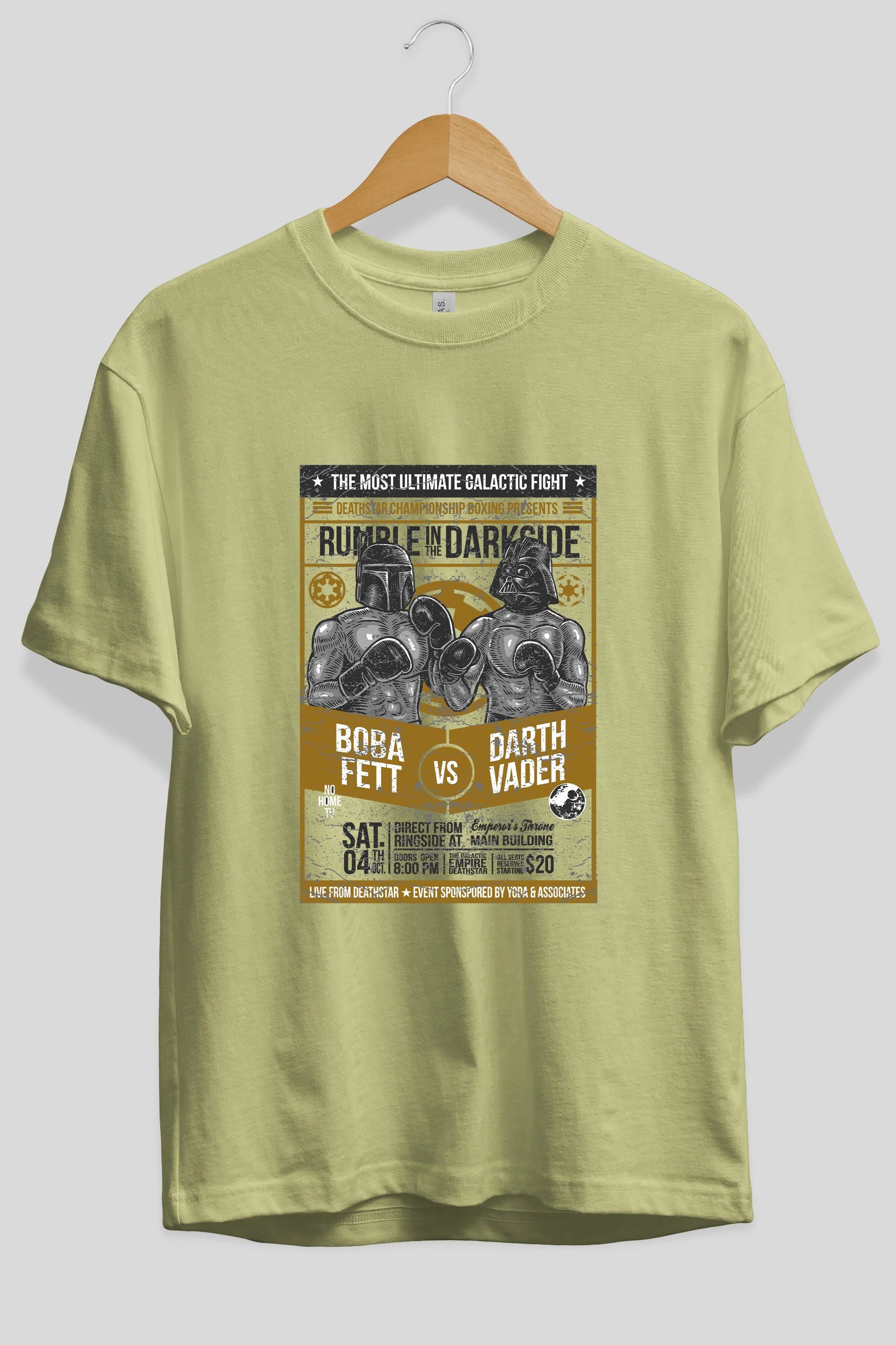 Rumble In The Darkside Ön Baskılı Oversize t-shirt Erkek Kadın Unisex %100 Pamuk tişort