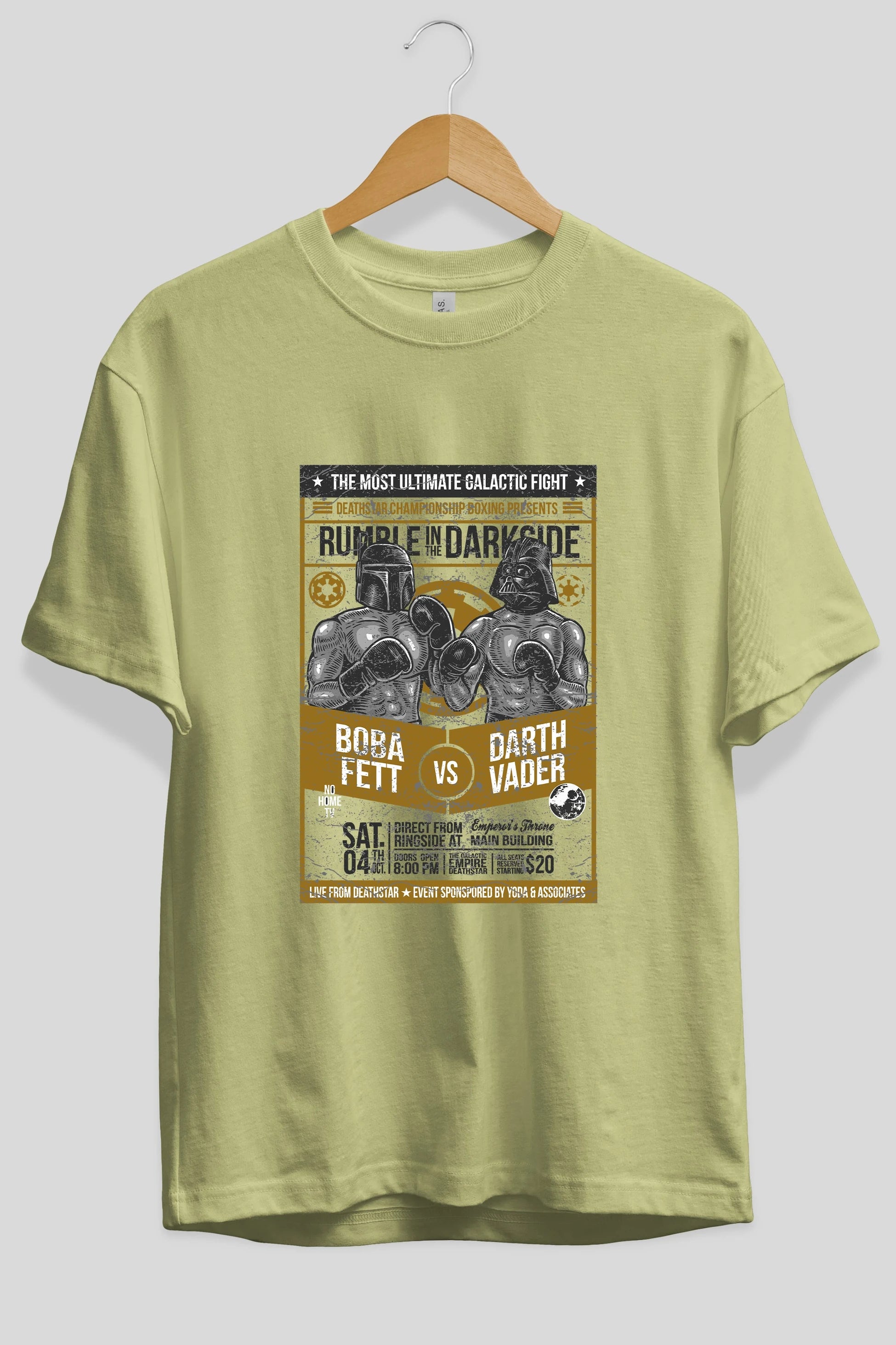 Rumble In The Darkside Ön Baskılı Oversize t-shirt Erkek Kadın Unisex %100 Pamuk tişort