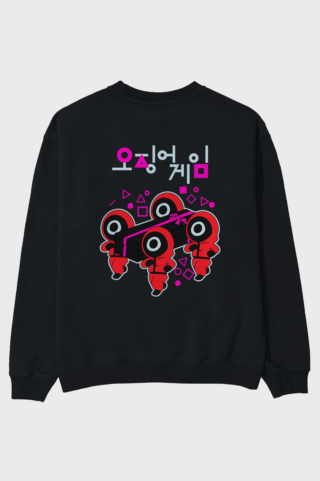 Squid Game (6) Arka Baskılı Oversize Sweatshirt Erkek Kadın Unisex