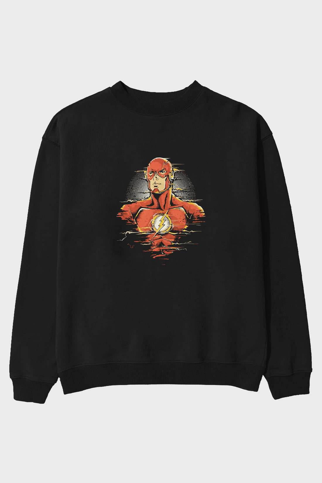 Flash Avengers Ön Baskılı Oversize Sweatshirt Erkek Kadın Unisex