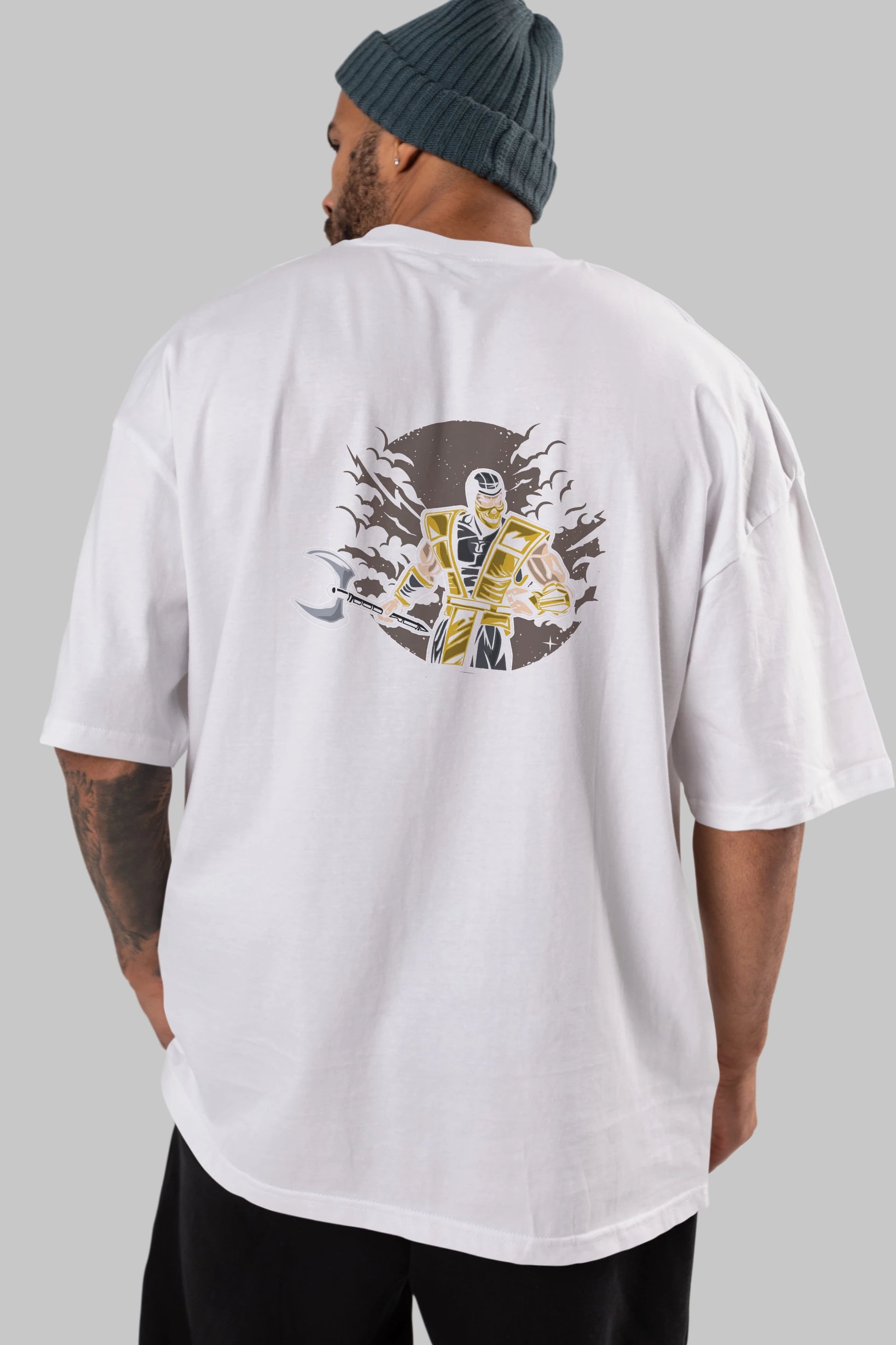 SCORPION Arka Baskılı Oversize t-shirt Erkek Kadın Unisex %100 Pamuk