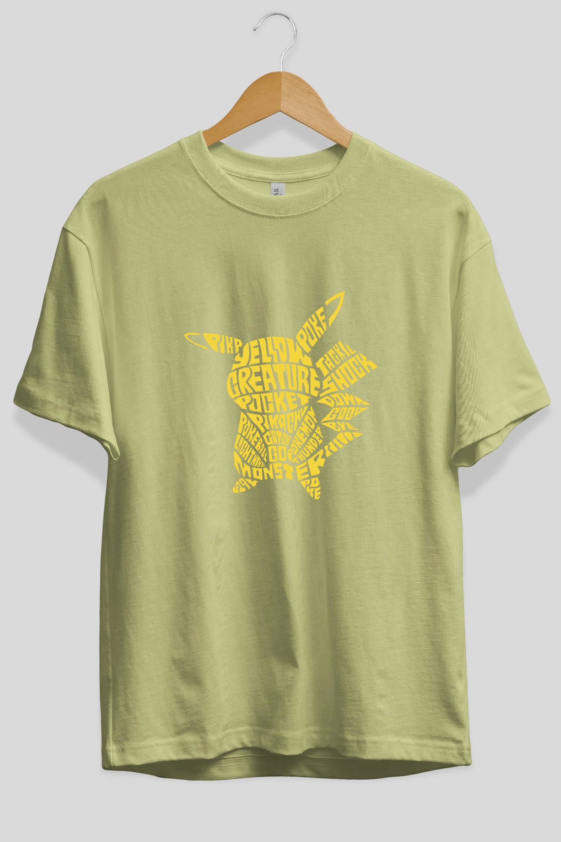 Pocket Monster Ön Baskılı Oversize t-shirt %100 pamuk Erkek Kadın Unisex