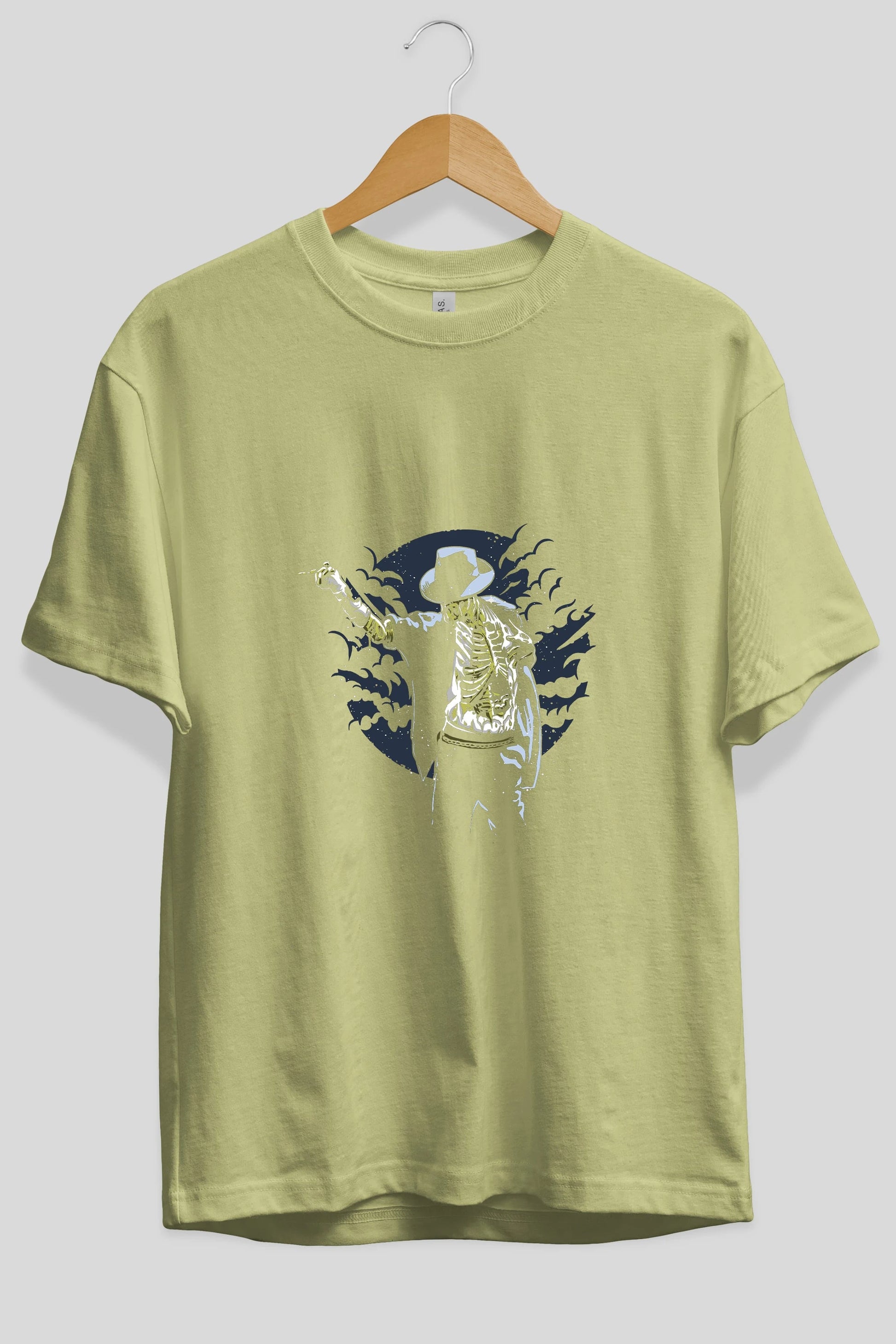 Zombie Pop Ön Baskılı Oversize t-shirt Erkek Kadın Unisex %100 Pamuk tişort