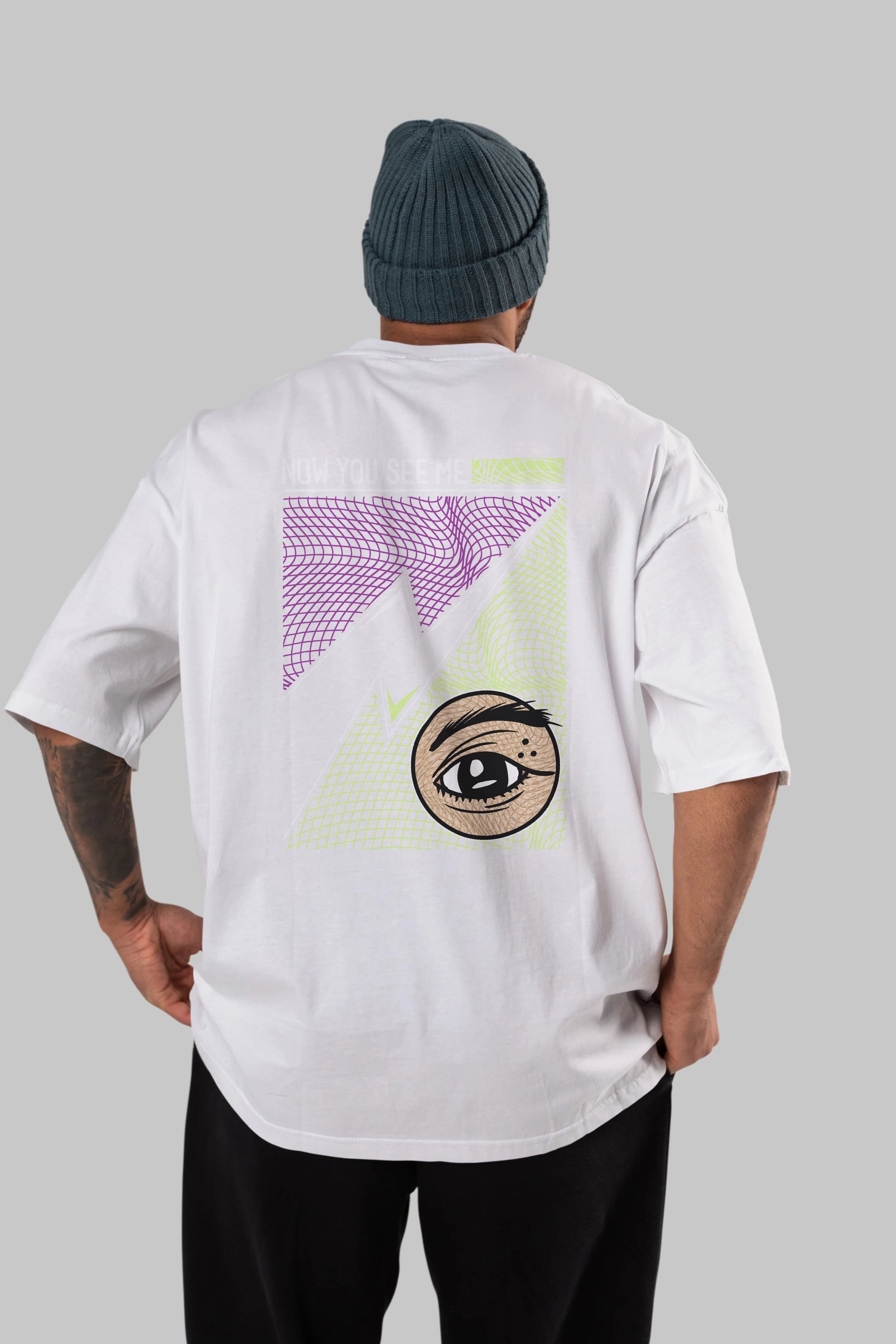 Now You See Me Arka Baskılı Oversize t-shirt Erkek Kadın Unisex