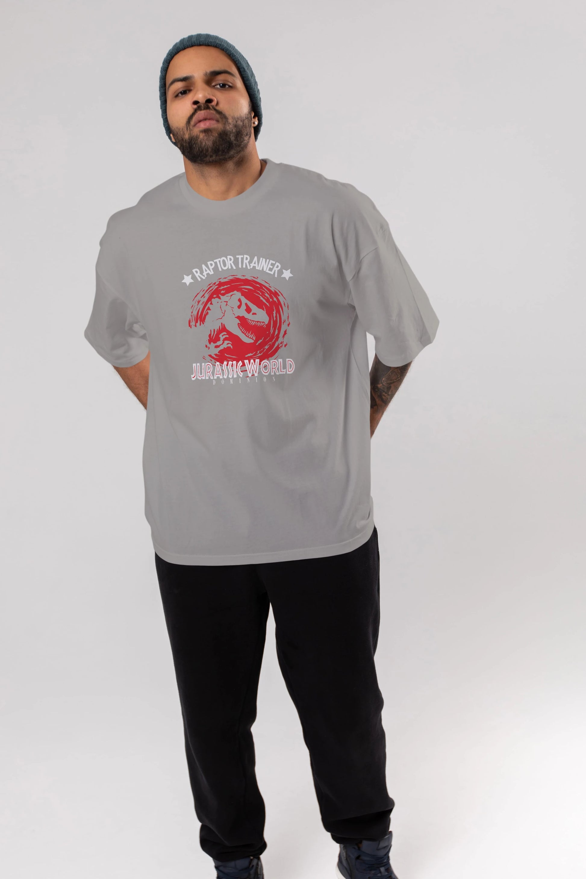 Jurassic Park (3) Ön Baskılı Oversize t-shirt Erkek Kadın Unisex %100 Pamuk Bisiklet Yaka tişort