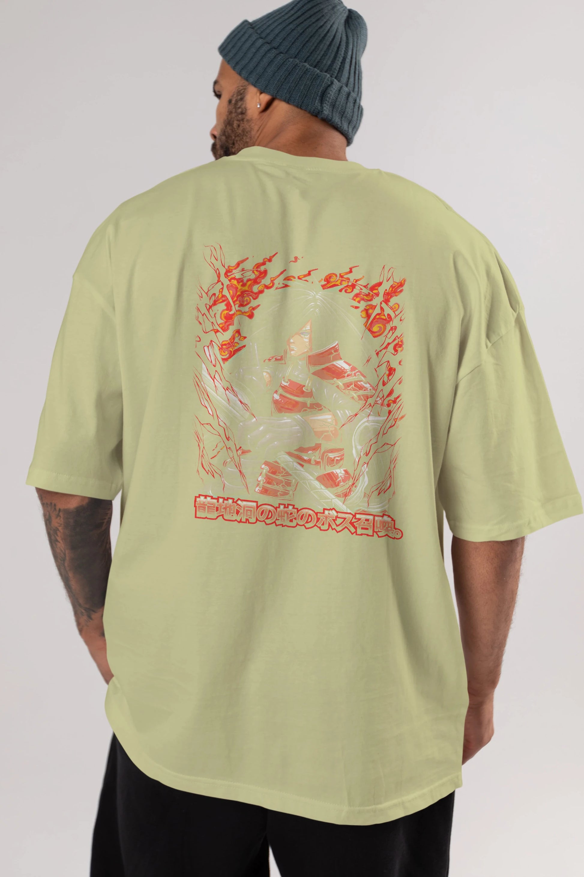 NARUTO (12) Anime Arka Baskılı Oversize t-shirt Erkek Kadın Unisex