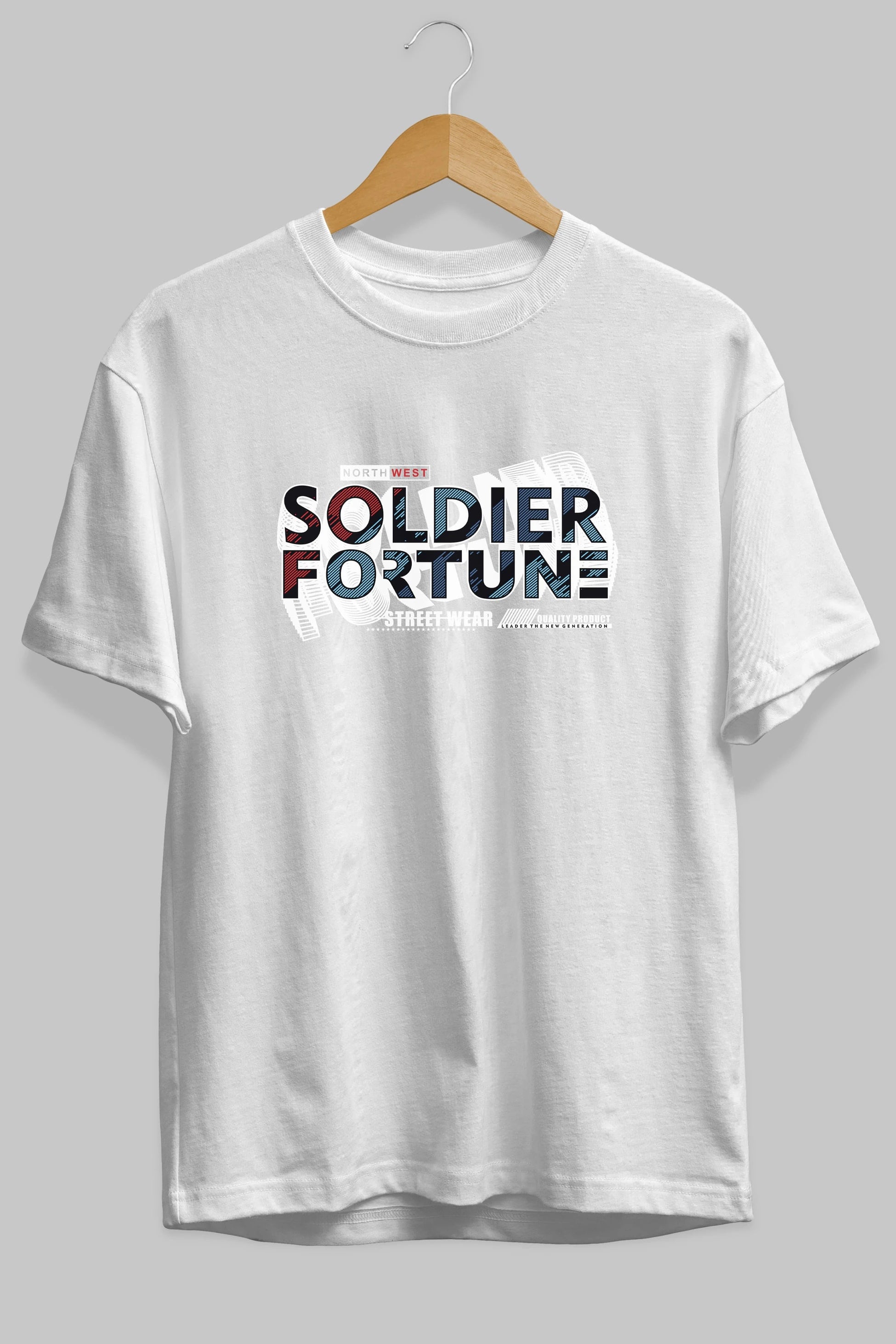 Soldier Fortune Ön Baskılı Oversize t-shirt Erkek Kadın Unisex