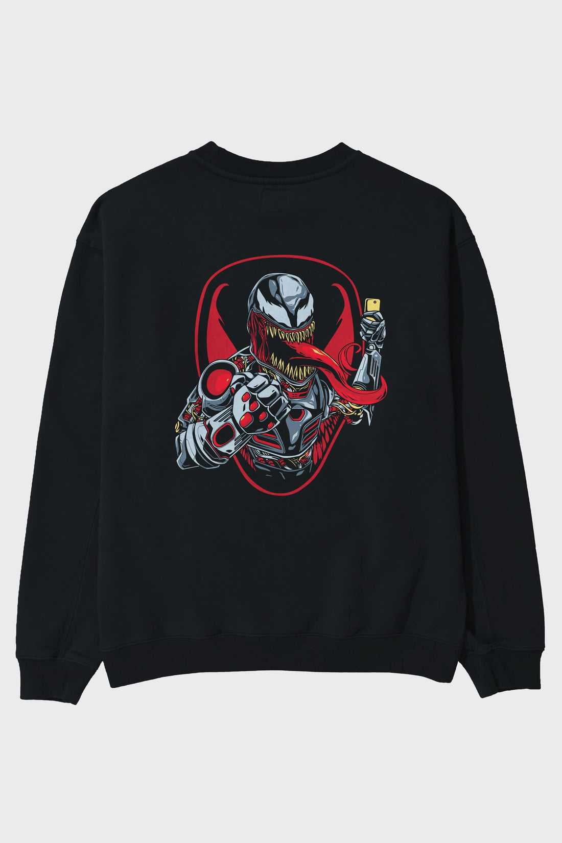 Venom (17) Arka Baskılı Oversize Sweatshirt Erkek Kadın Unisex