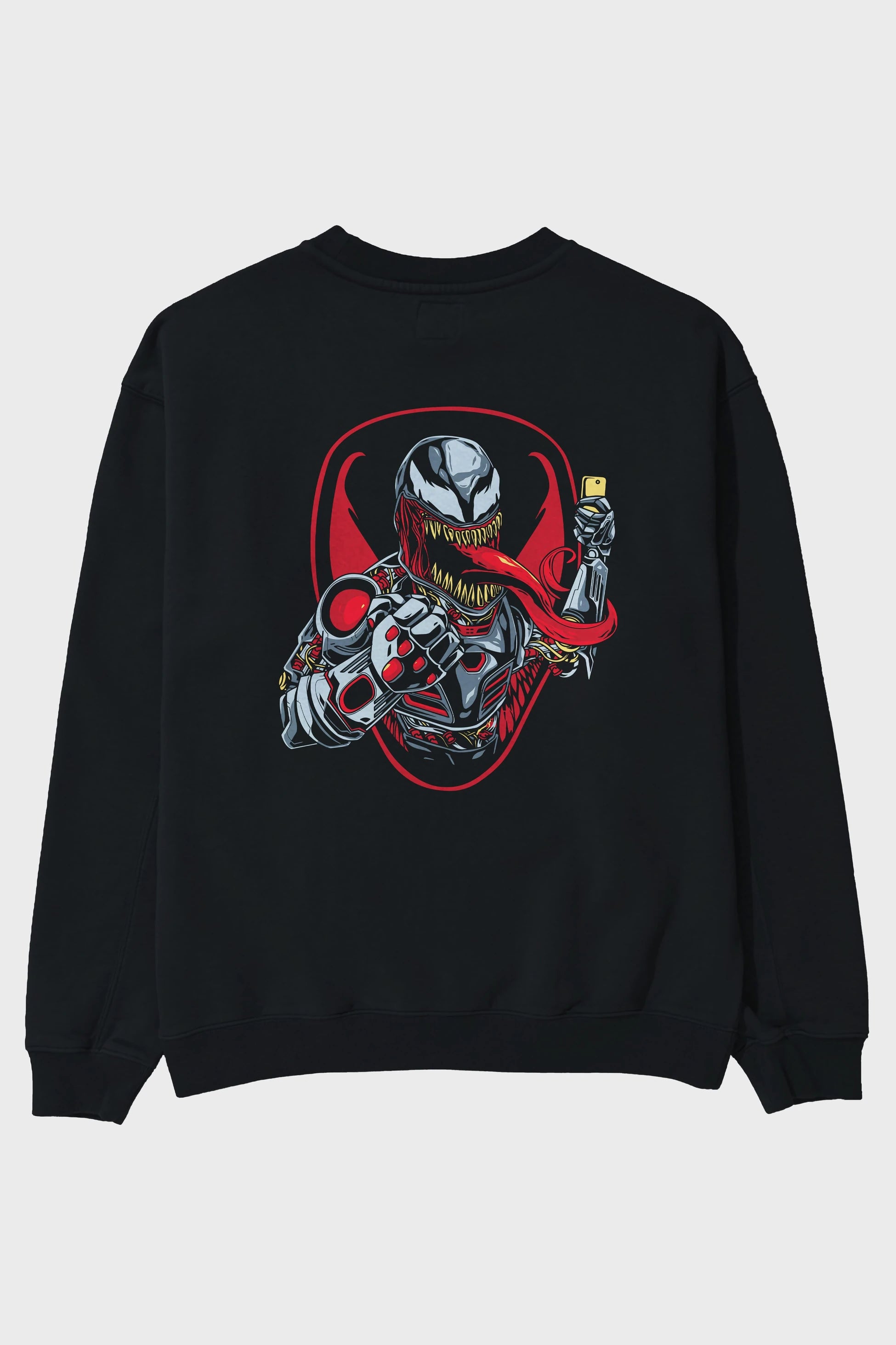 Venom (17) Arka Baskılı Oversize Sweatshirt Erkek Kadın Unisex