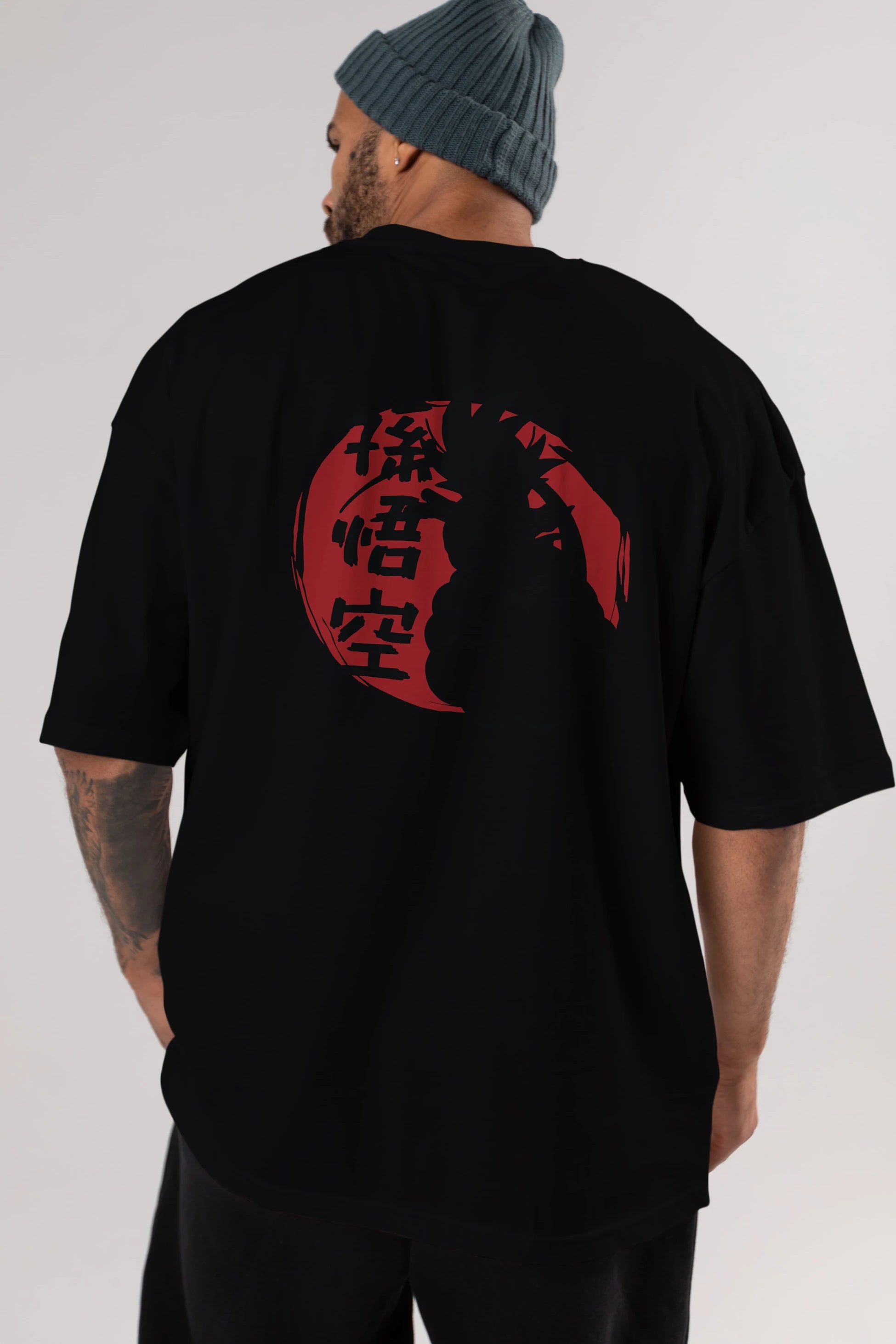 DRAGON BALL Anime Arka Baskılı Oversize t-shirt Erkek Kadın Unisex