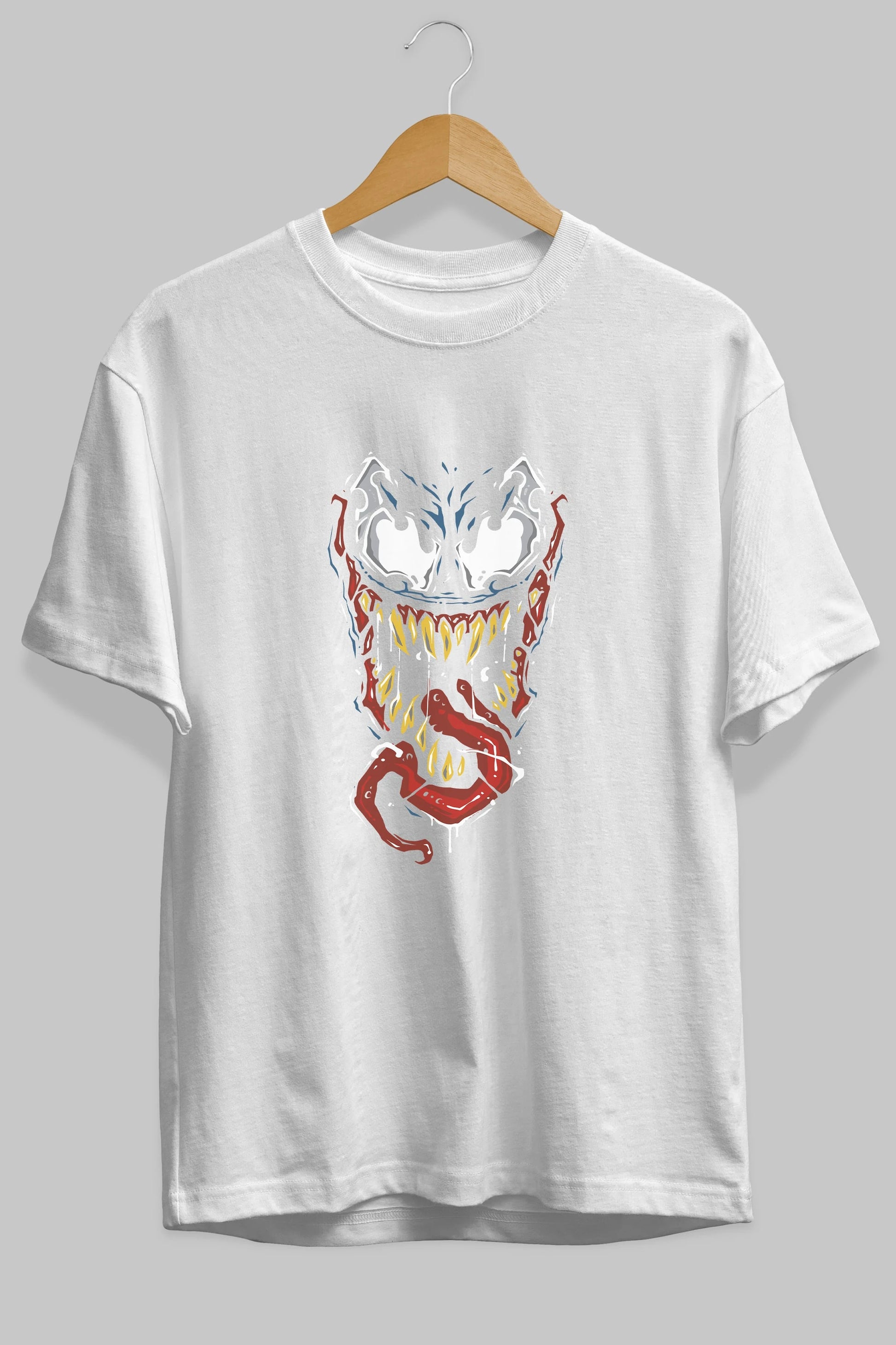 Venom (15) Ön Baskılı Oversize t-shirt Erkek Kadın Unisex %100 Pamuk Bisiklet Yaka tişort