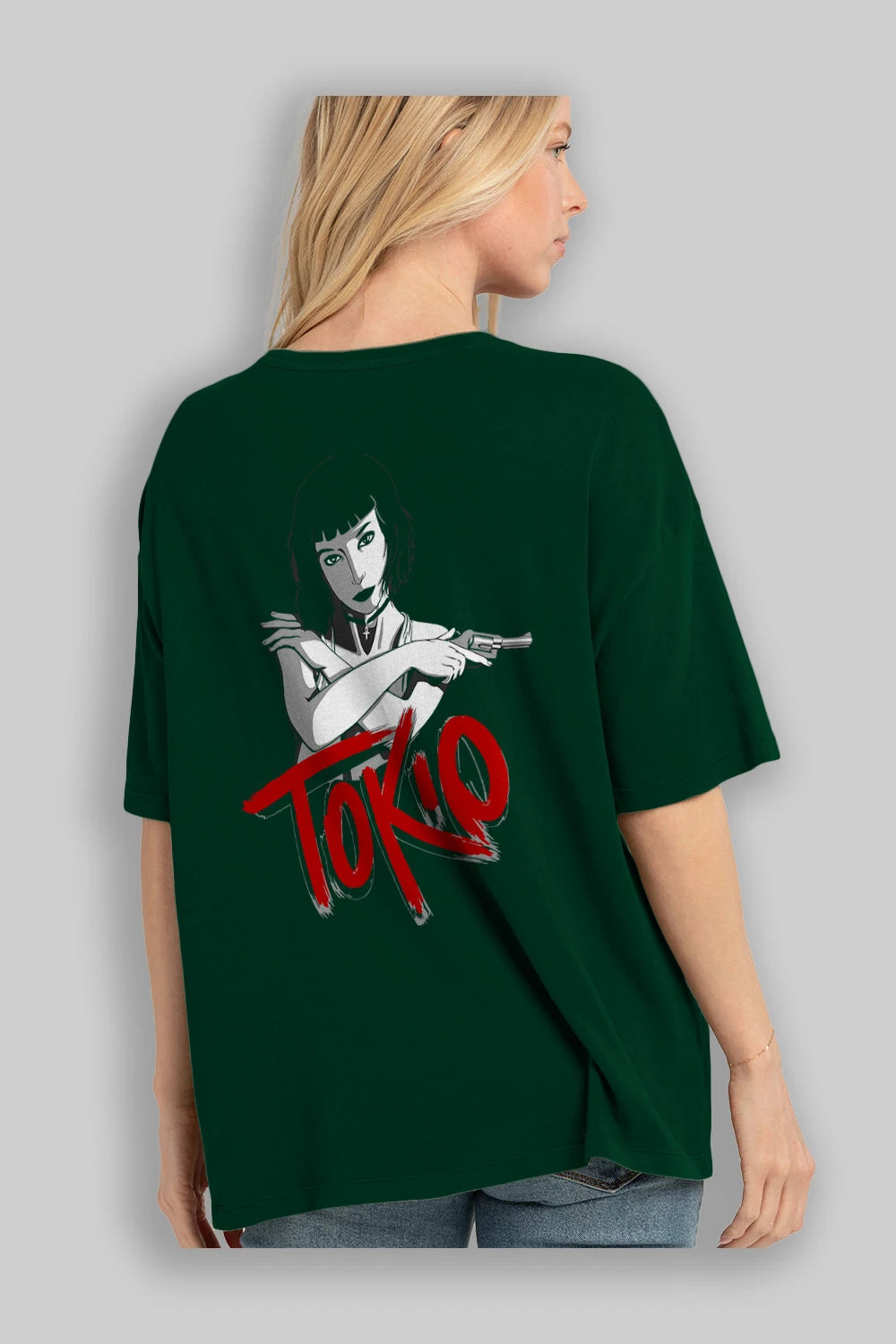 La Casa De Papel (10) Arka Baskılı Oversize t-shirt Erkek Kadın Unisex %100 Pamuk Bisiklet Yaka tişort
