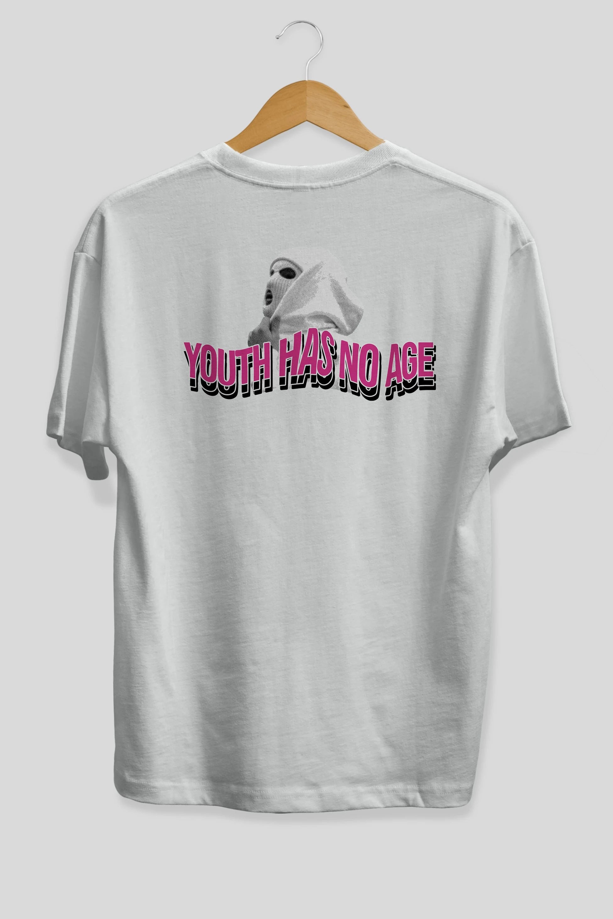 Youth Has No Age Arka Baskılı Oversize t-shirt Erkek Kadın Unisex