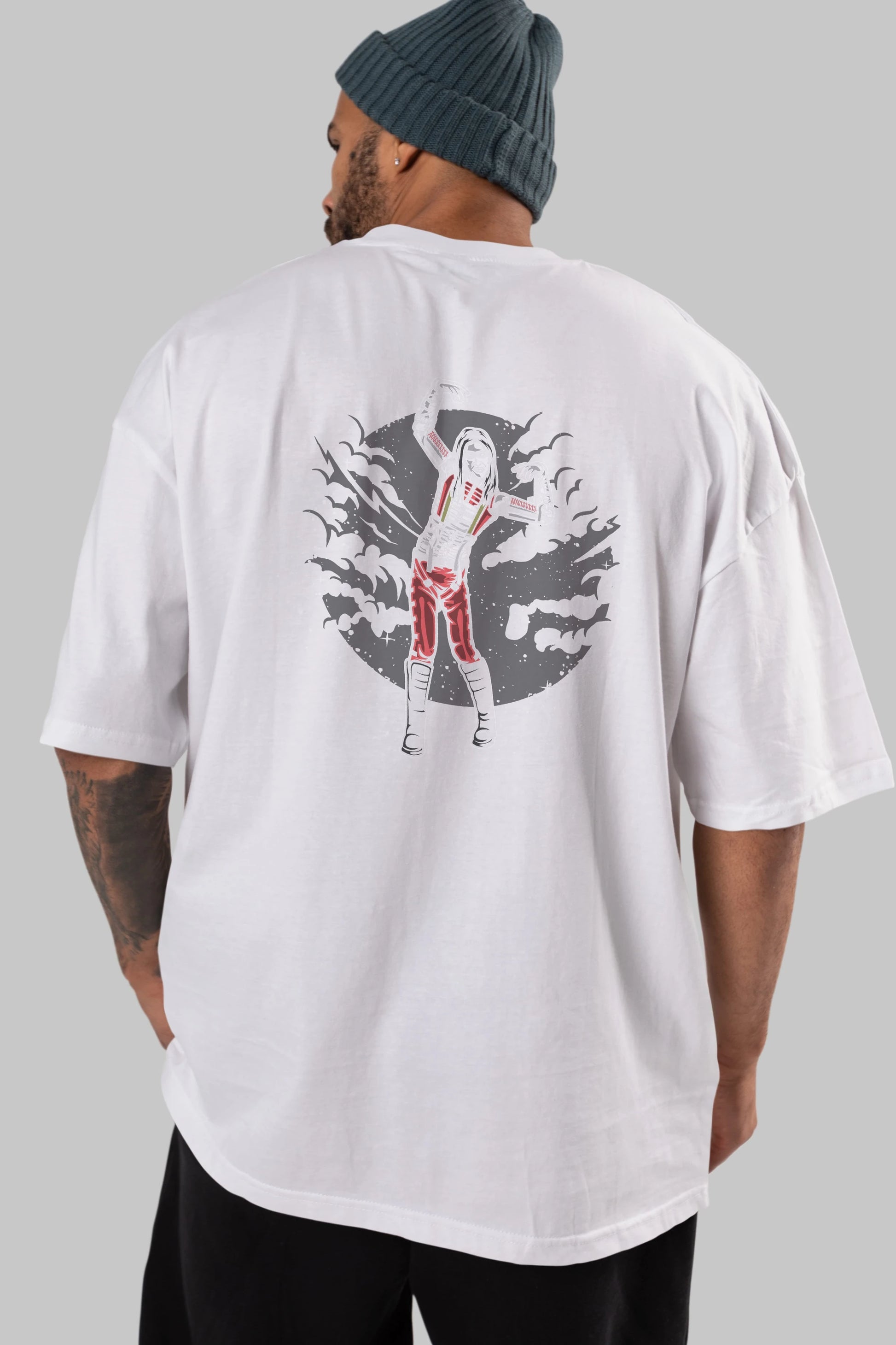 Marilyn Manson Arka Baskılı Oversize t-shirt Erkek Kadın Unisex %100 Pamuk
