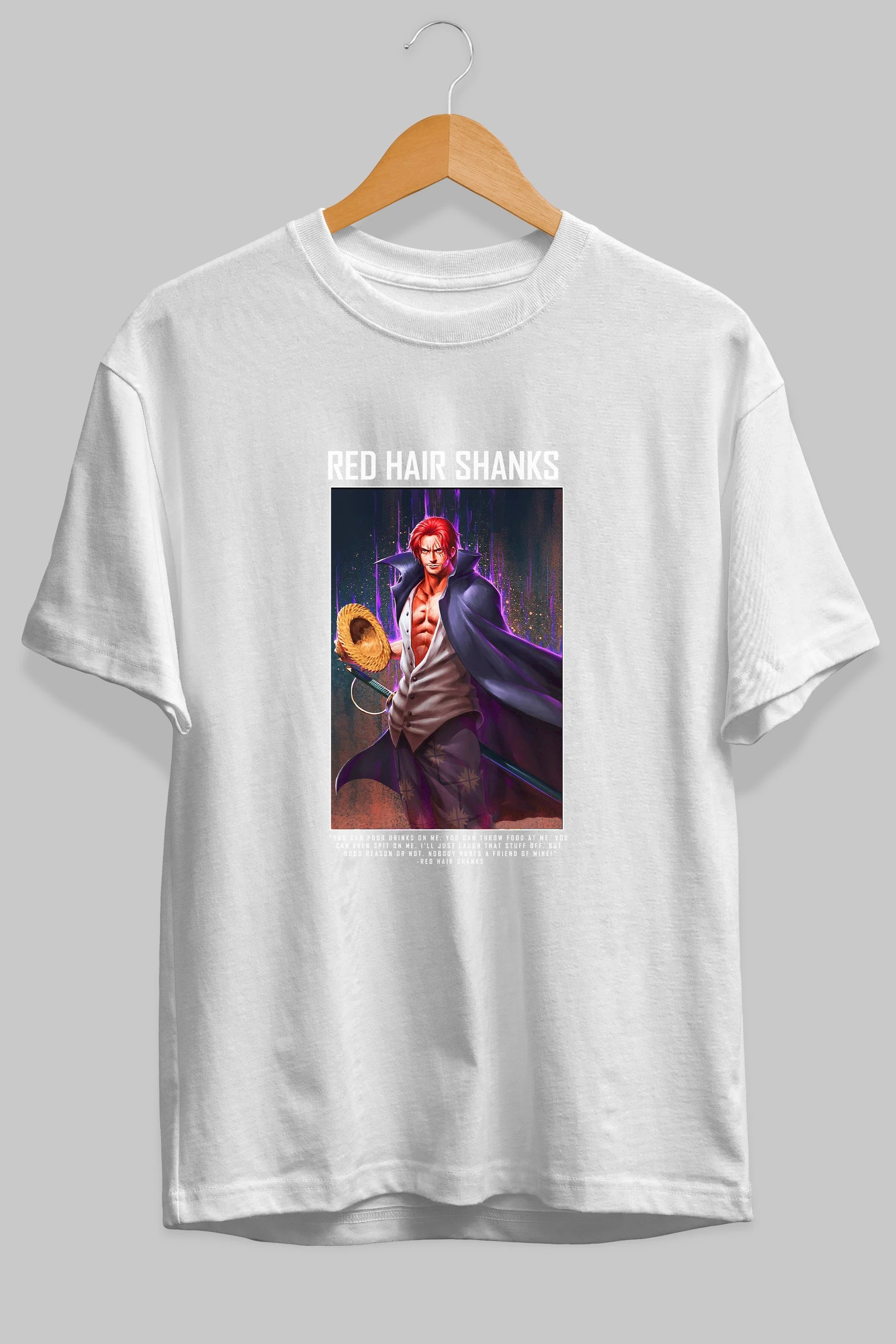 Shanks Anime Ön Baskılı Oversize t-shirt Erkek Kadın Unisex