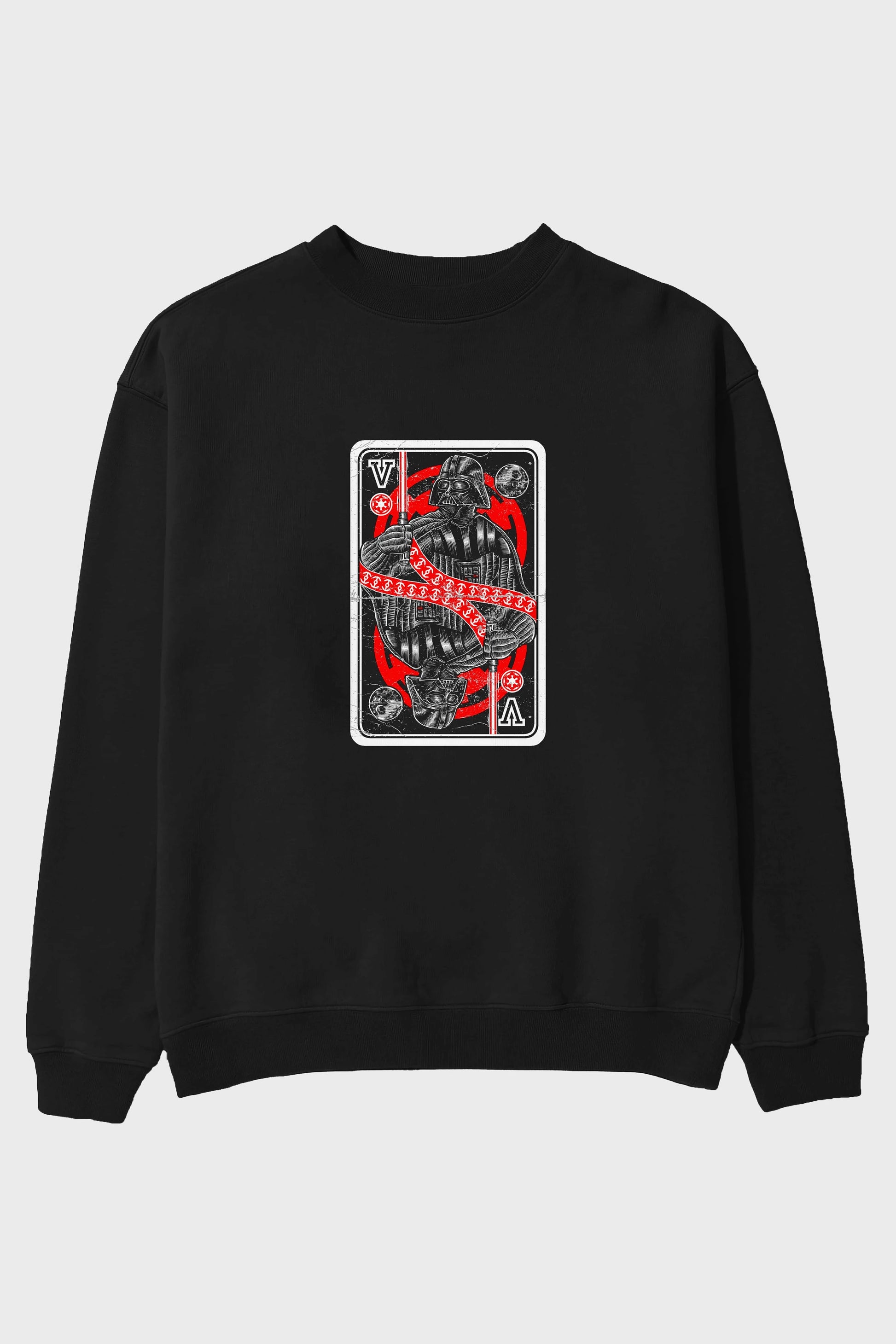 King Of The Darkside Ön Baskılı Oversize Sweatshirt Erkek Kadın Unisex