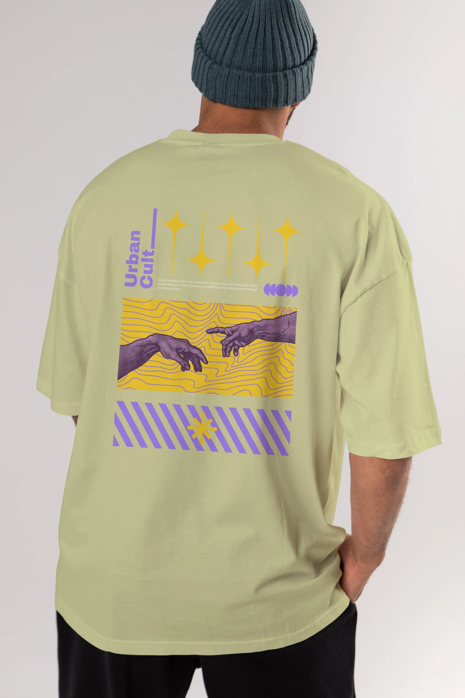 Urban Cult Arka Baskılı Oversize t-shirt Erkek Kadın Unisex