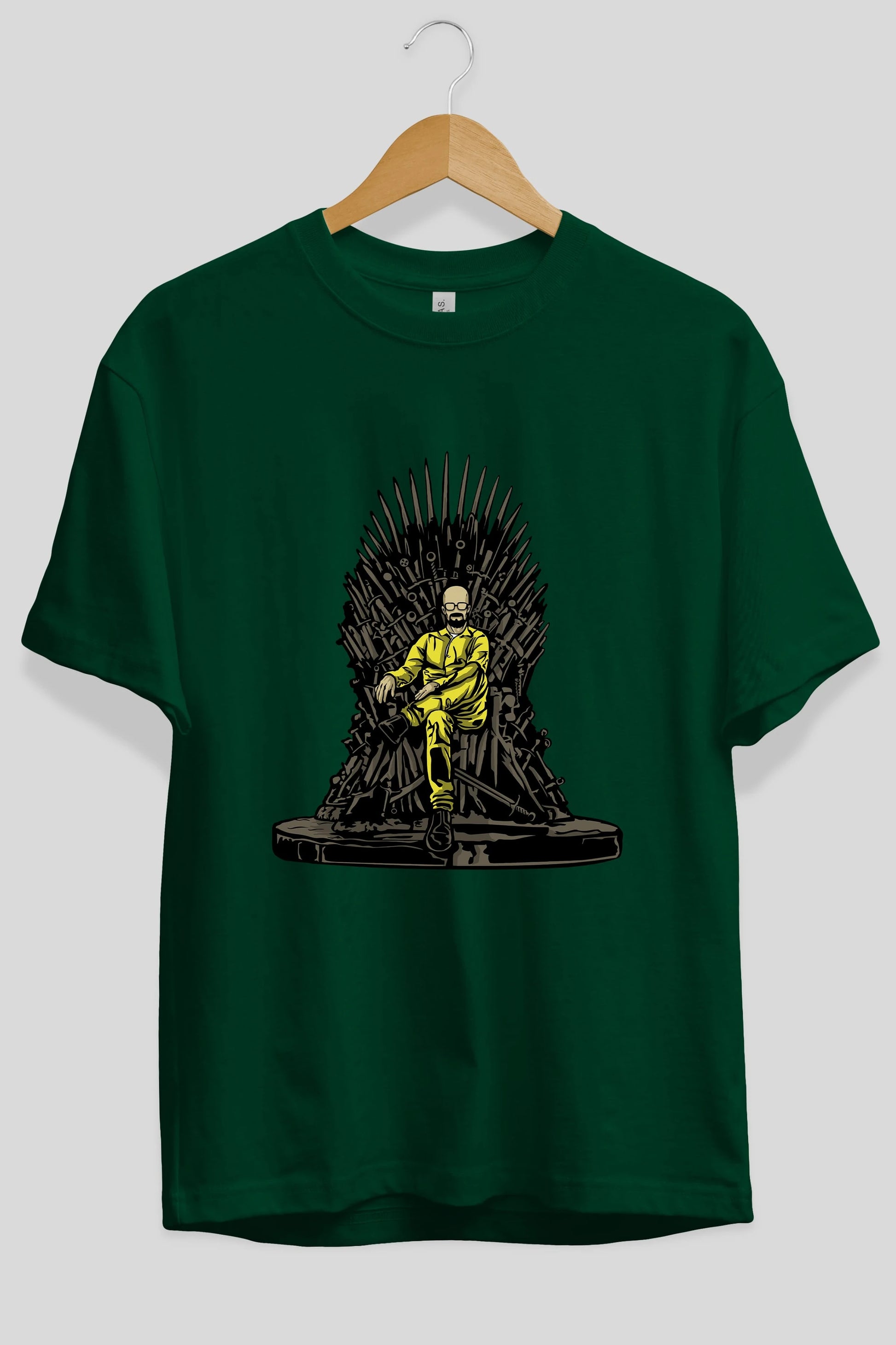 Danger Throne Ön Baskılı Oversize t-shirt Erkek Kadın Unisex %100 Pamuk tişort