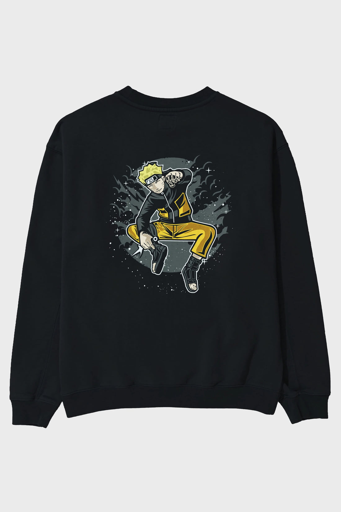 NARUTO Arka Baskılı Oversize Sweatshirt Erkek Kadın Unisex