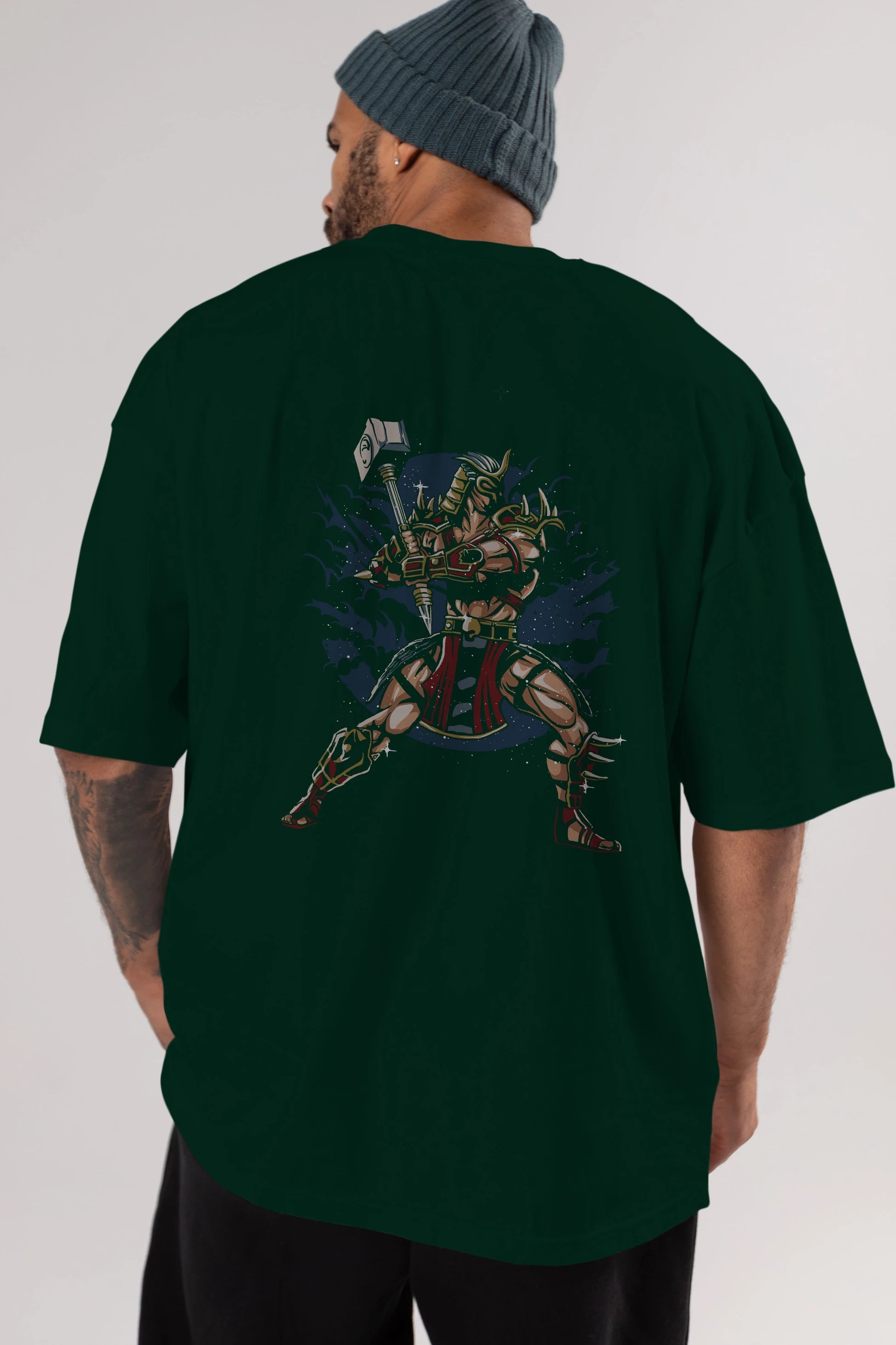 Emperor Arka Baskılı Oversize t-shirt Erkek Kadın Unisex %100 Pamuk