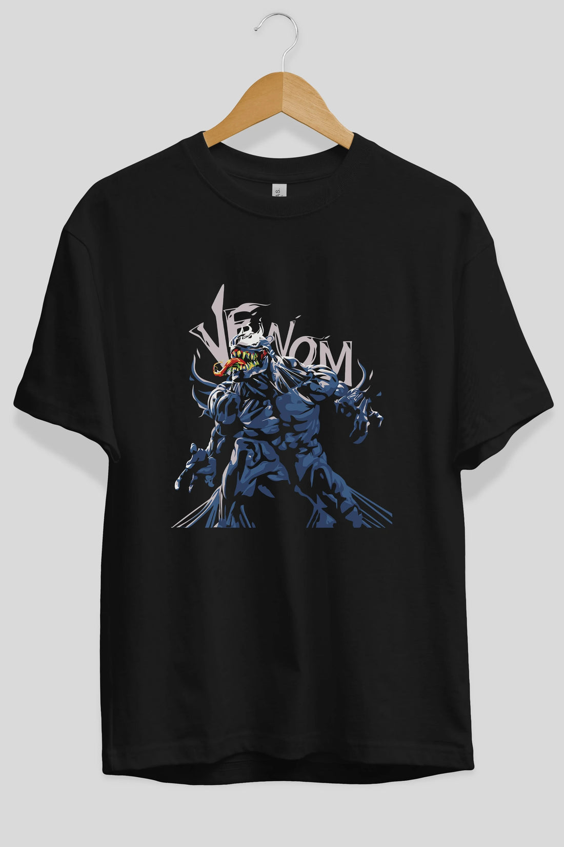 Venom (8) Ön Baskılı Oversize t-shirt Erkek Kadın Unisex %100 Pamuk Bisiklet Yaka tişort