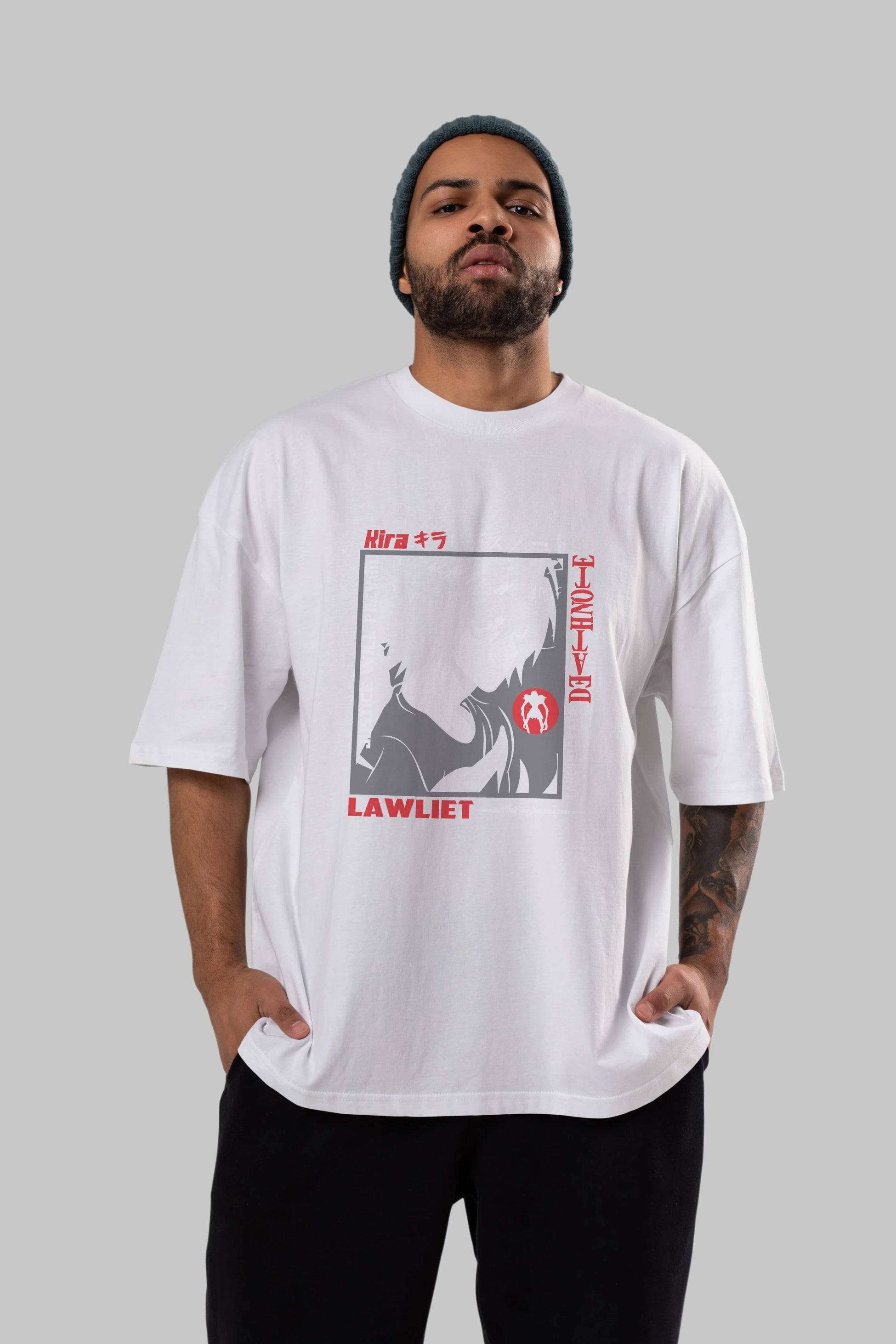 DEATH NOTE Anime Ön Baskılı Oversize t-shirt %100 pamuk Erkek Kadın Unisex