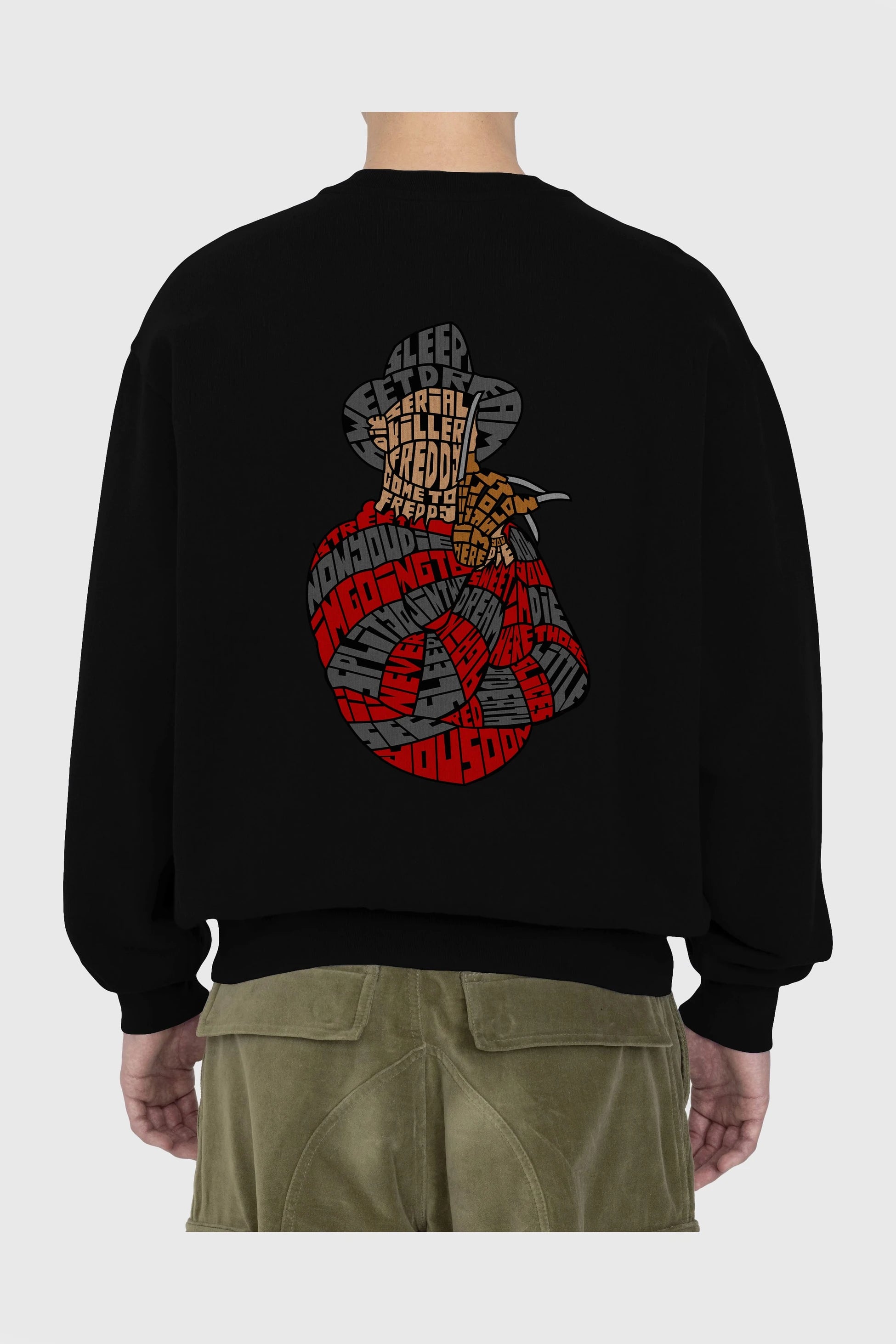 Sweet Dream Arka Baskılı Oversize Sweatshirt Erkek Kadın Unisex