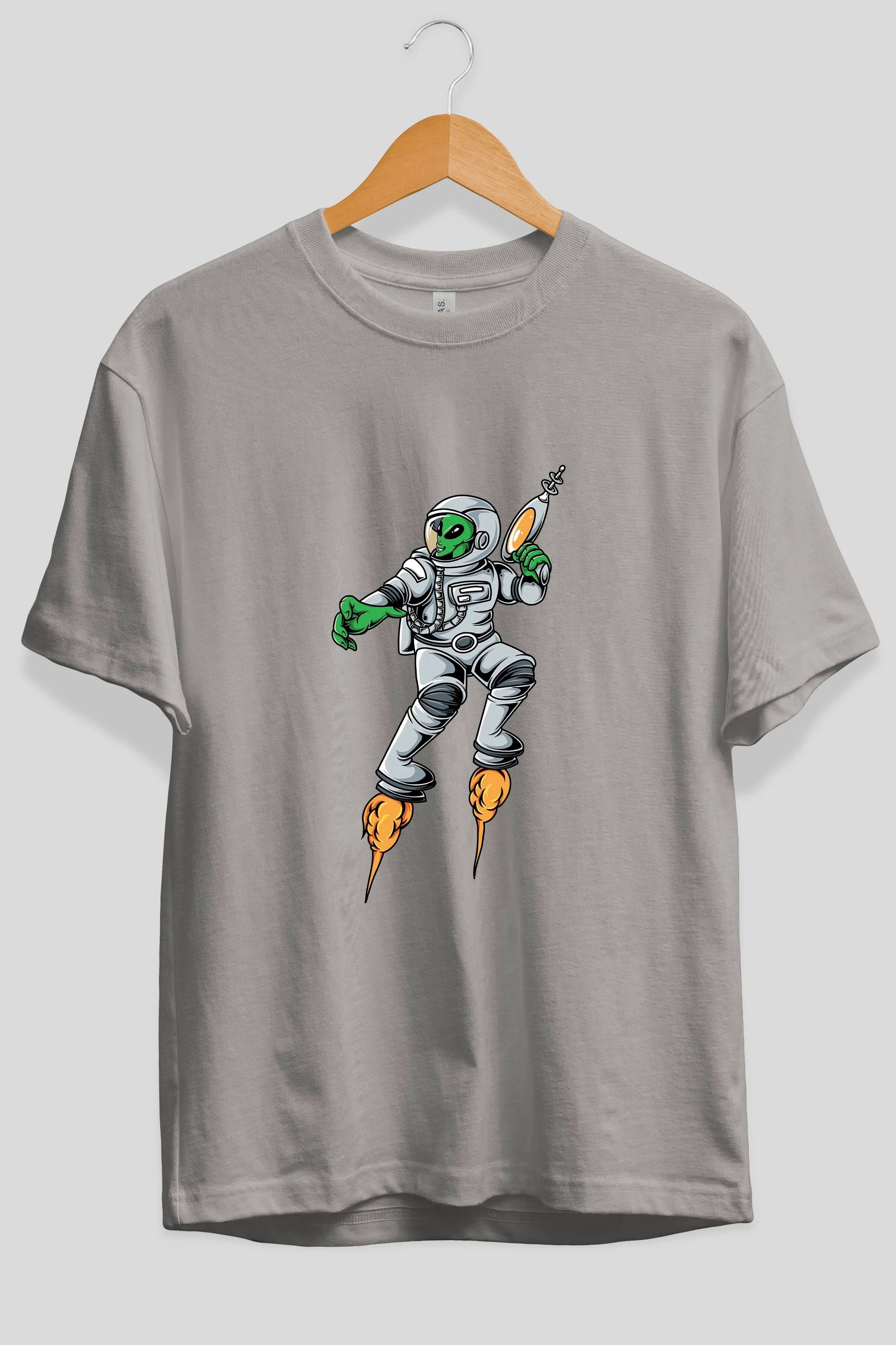 Alien Wars Ön Baskılı Oversize t-shirt Erkek Kadın Unisex