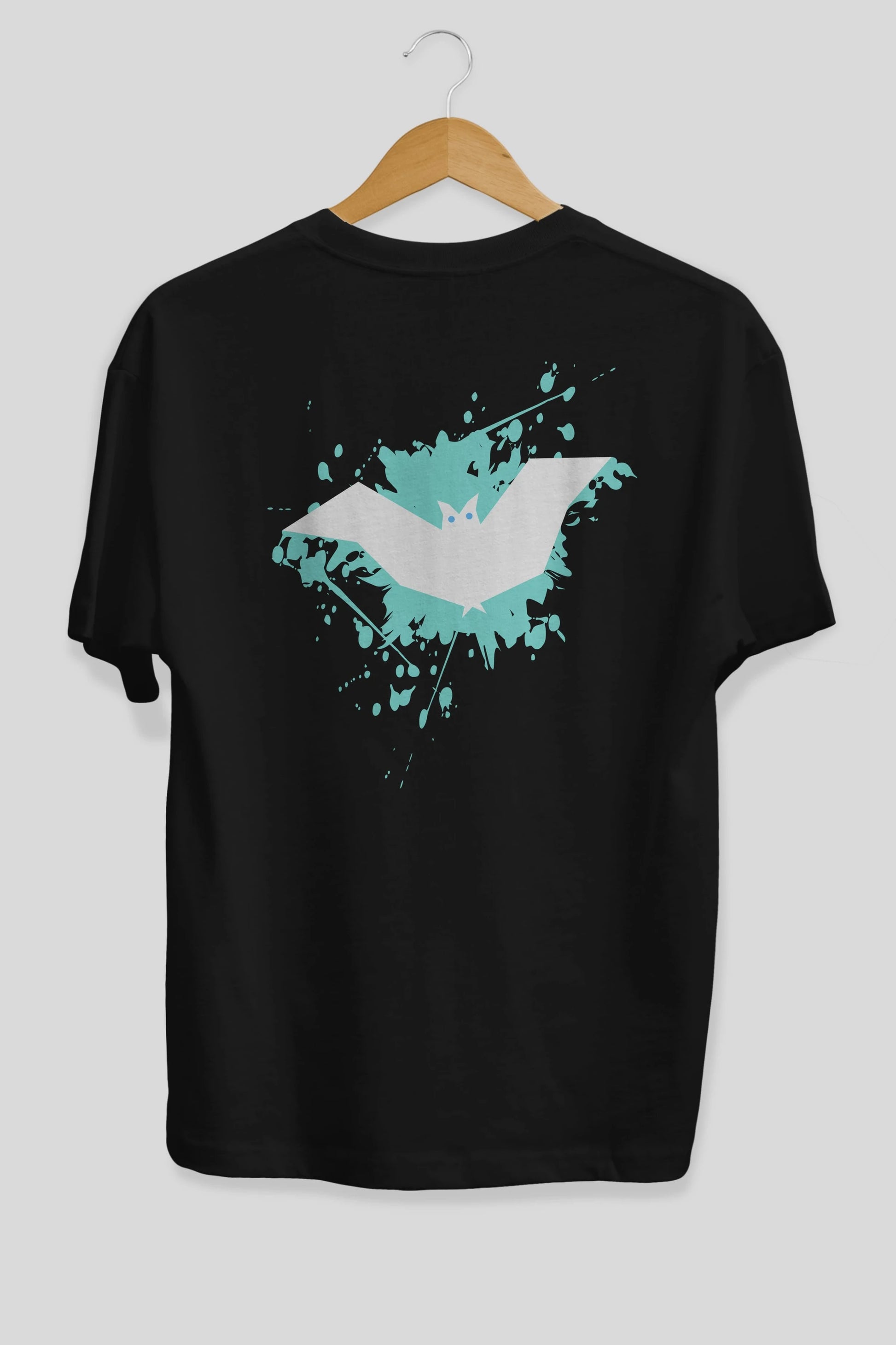 Halloween Arka Baskılı Oversize t-shirt Erkek Kadın Unisex