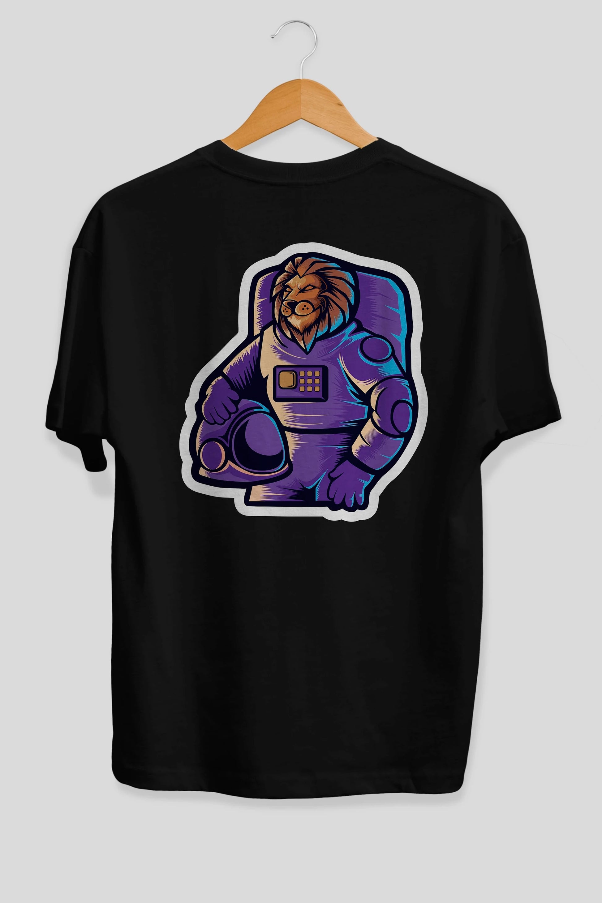 Astroking Sticker Arka Baskılı Oversize t-shirt Erkek Kadın Unisex