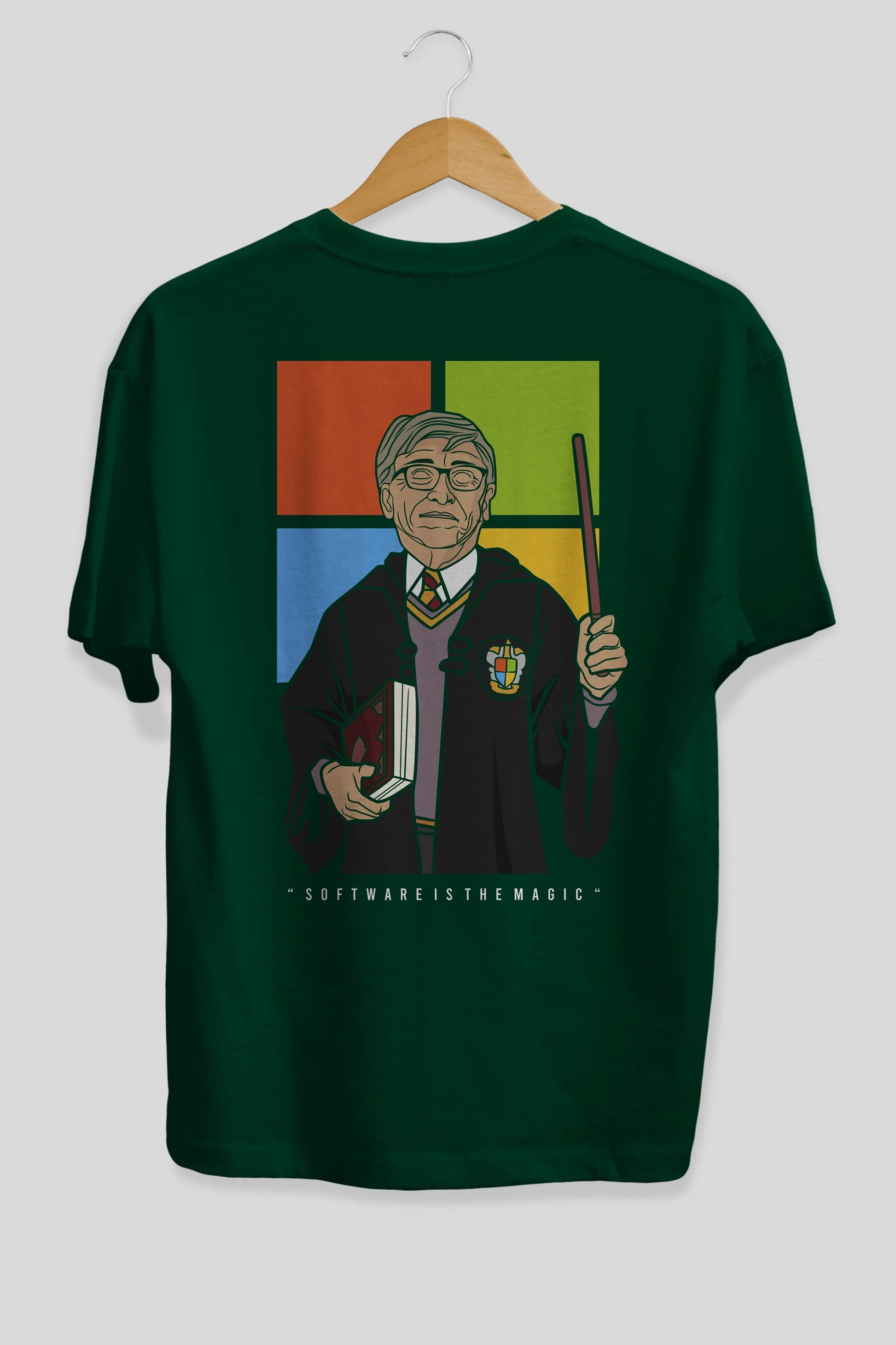 Harry Potter Gates Arka Baskılı Oversize t-shirt Erkek Kadın Unisex %100 Pamuk tişort