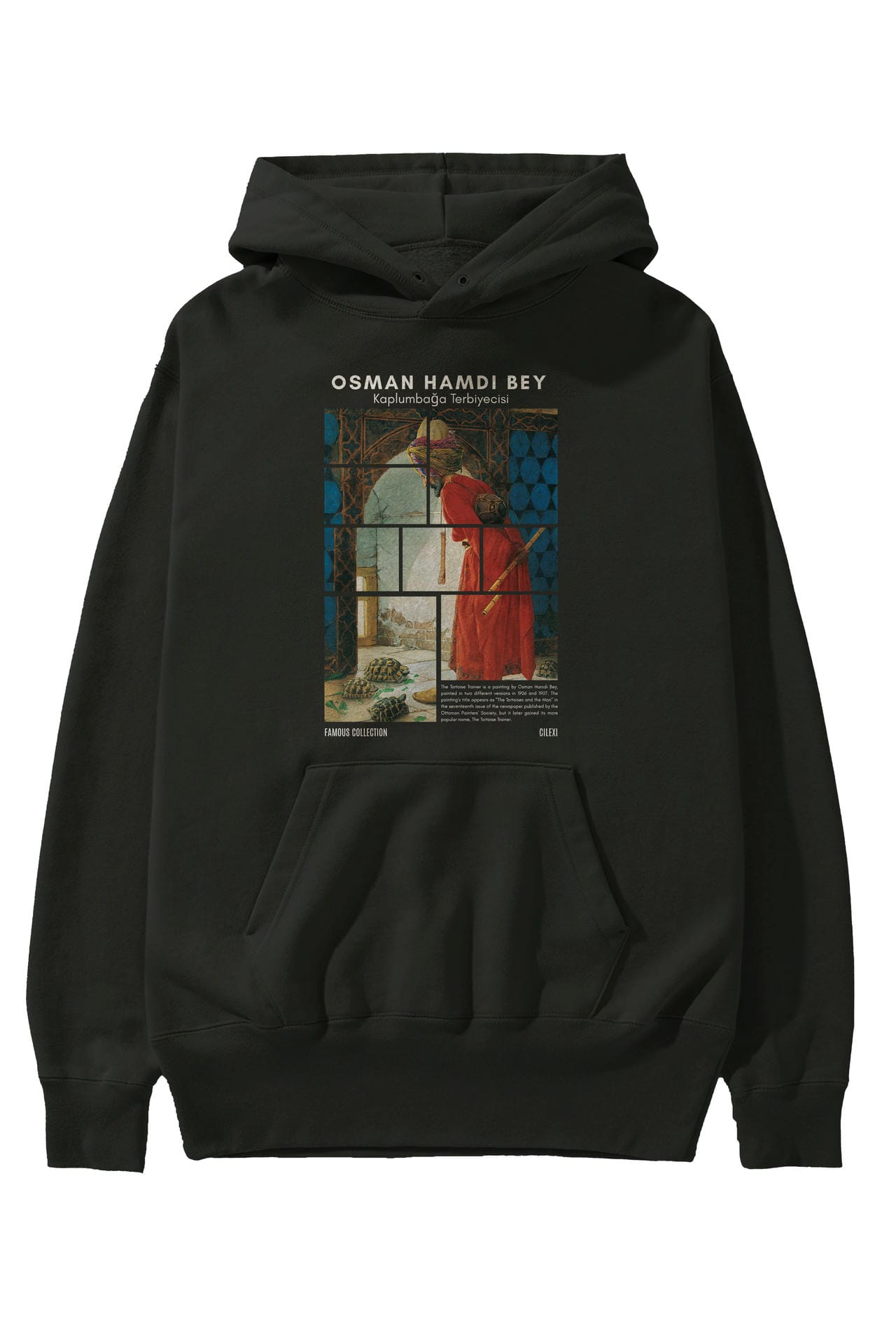 Osman Hamdi Bey ön Baskılı Hoodie Oversize Kapüşonlu Sweatshirt Erkek Kadın