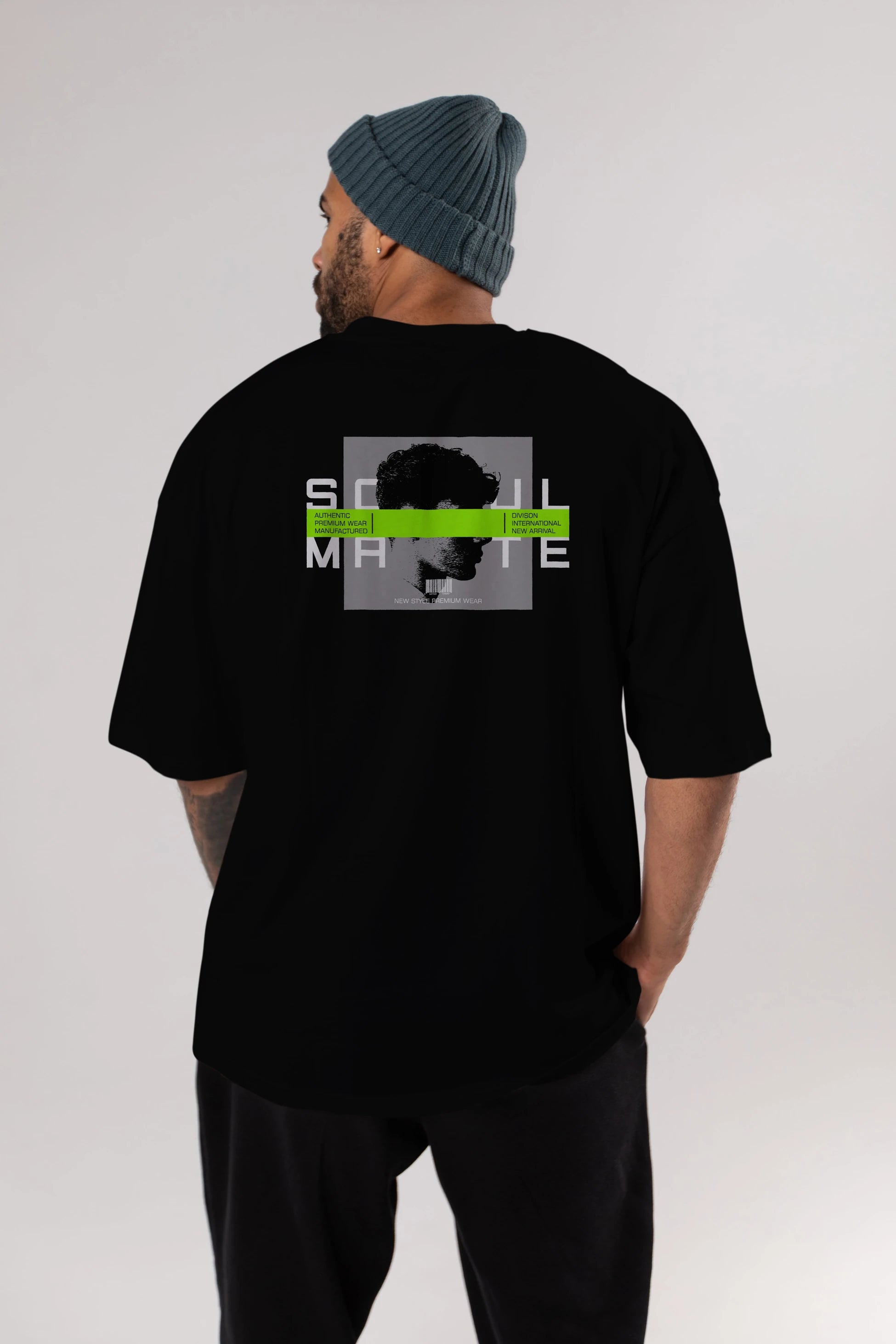 Soul Mate Arka Baskılı Oversize t-shirt Erkek Kadın Unisex