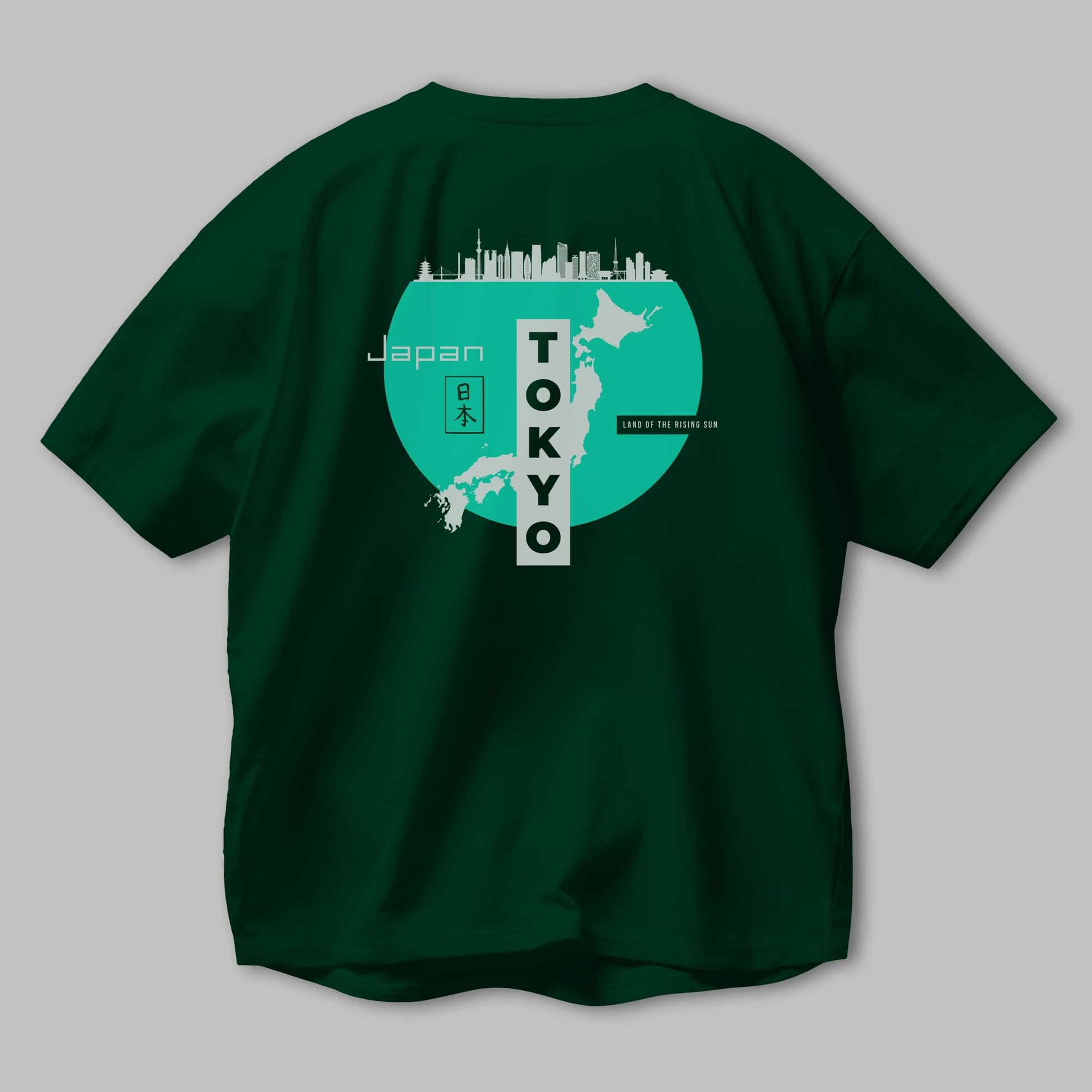 Japan Tokyo Arka Baskılı Oversize t-shirt Erkek Kadın Unisex