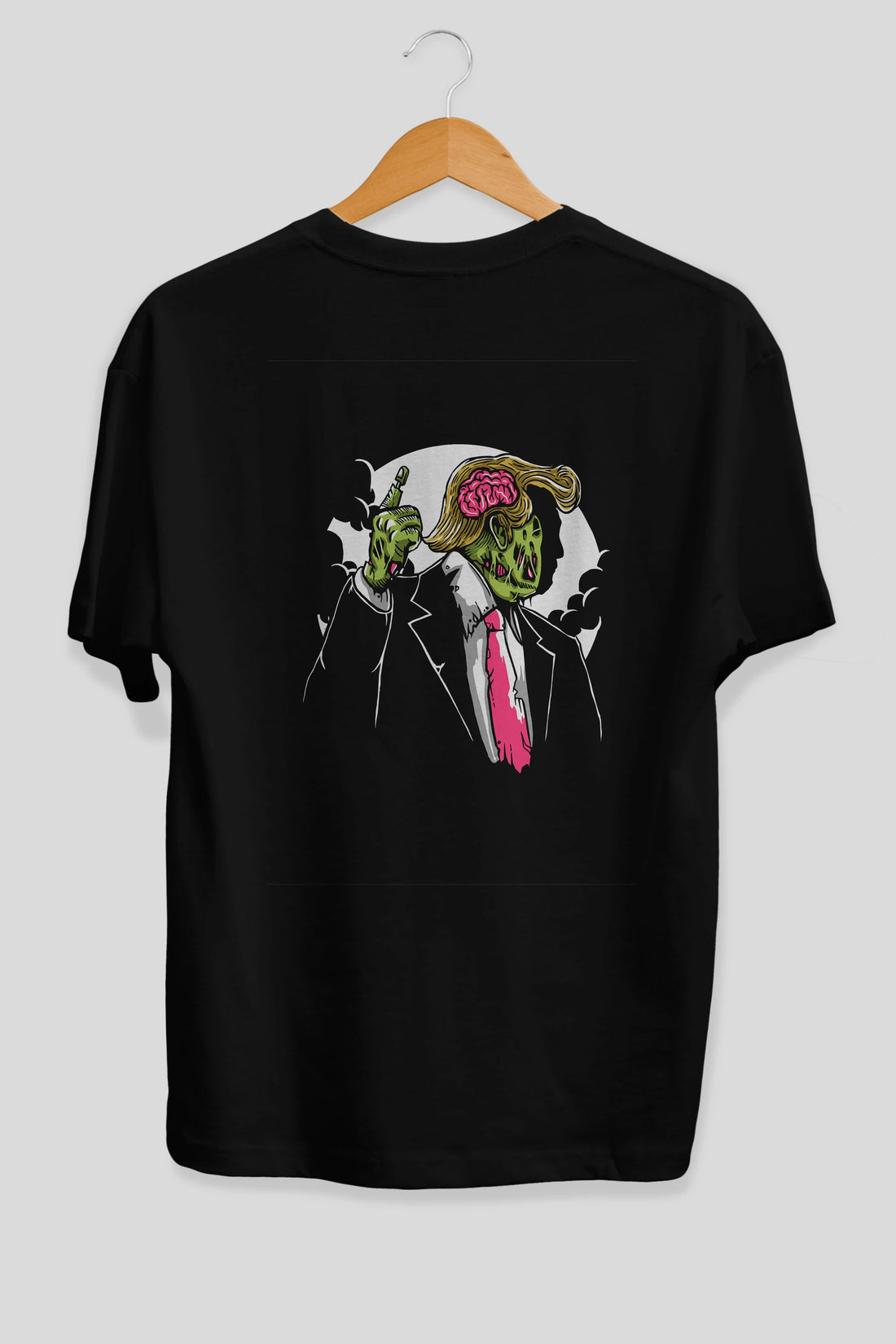 Make Zombie Great Again Arka Baskılı Oversize t-shirt Erkek Kadın Unisex %100 Pamuk