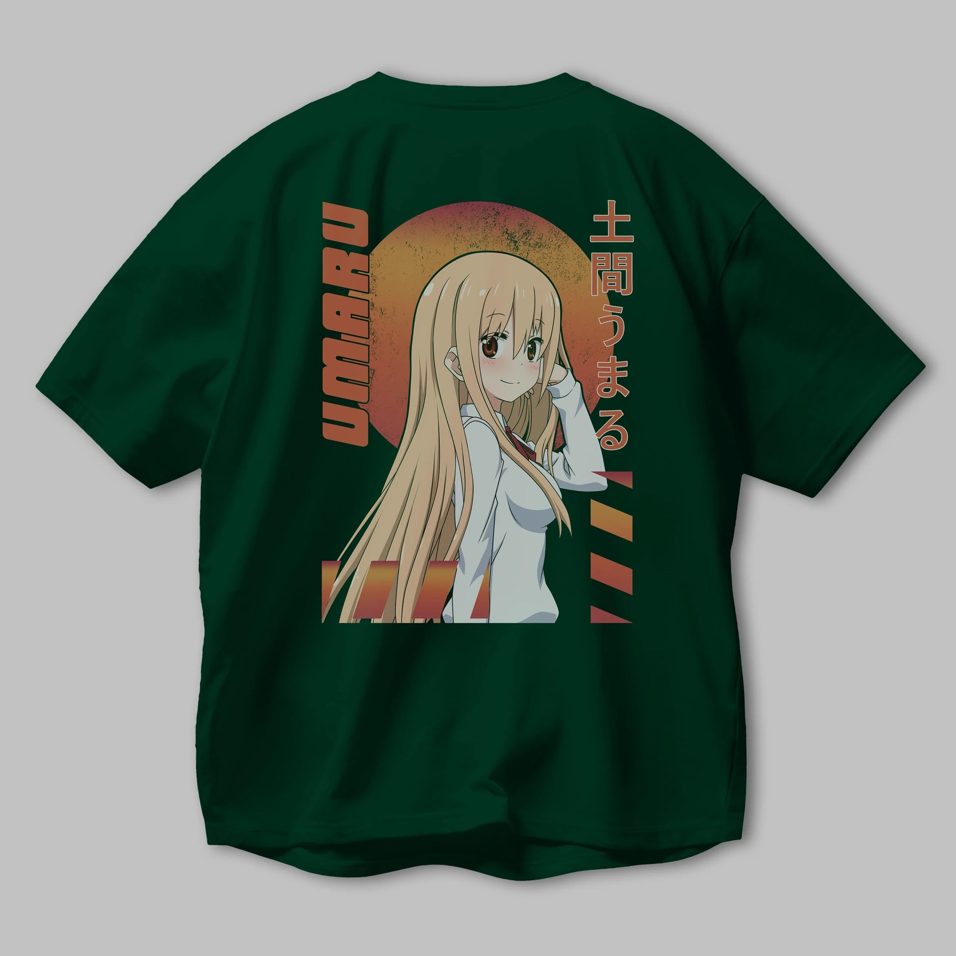 Umaru Doma 5 Anime Arka Baskılı Oversize t-shirt Erkek Kadın Unisex