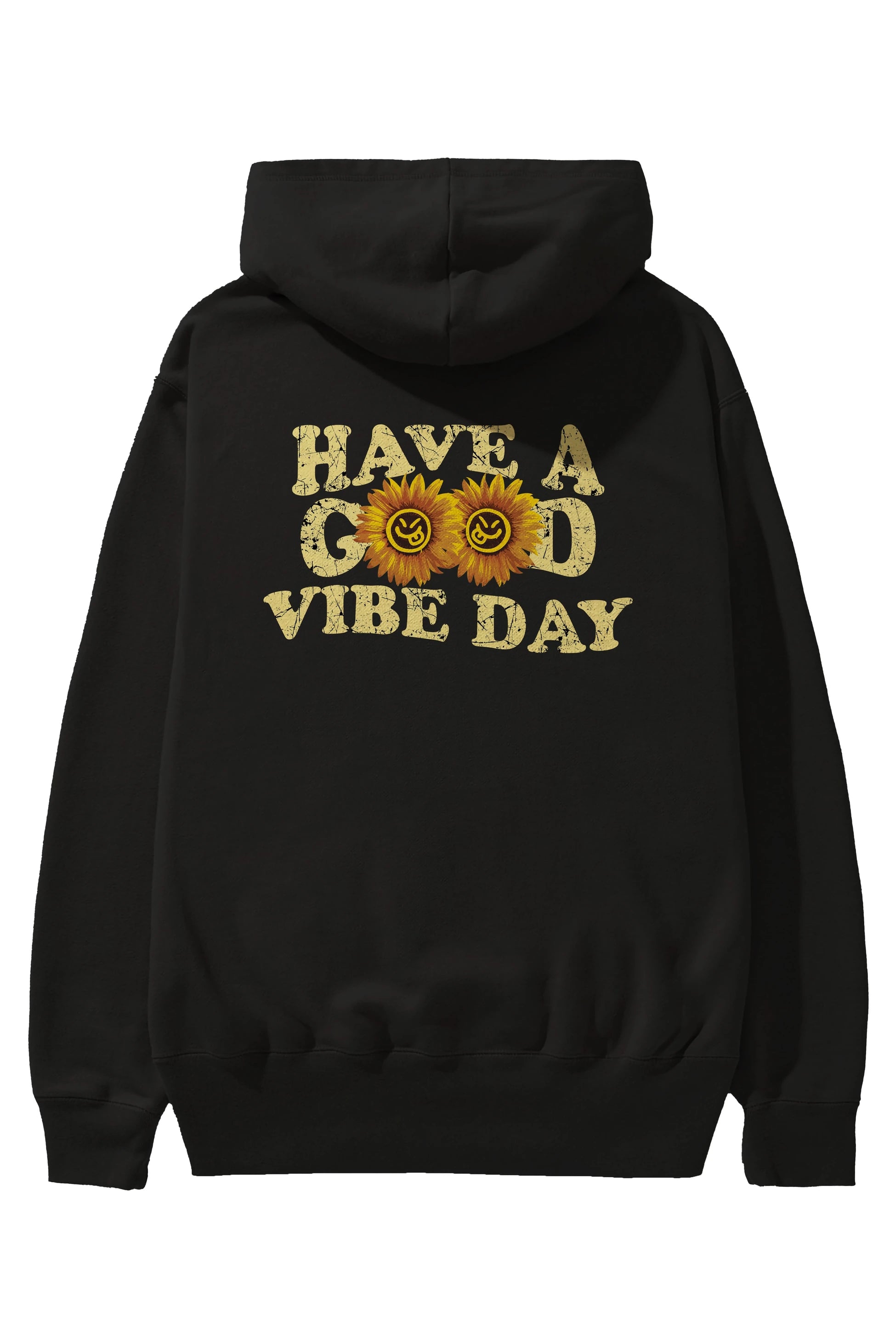 Have a Good Vibe Day Arka Baskılı Hoodie Oversize Kapüşonlu Sweatshirt Erkek Kadın Unisex