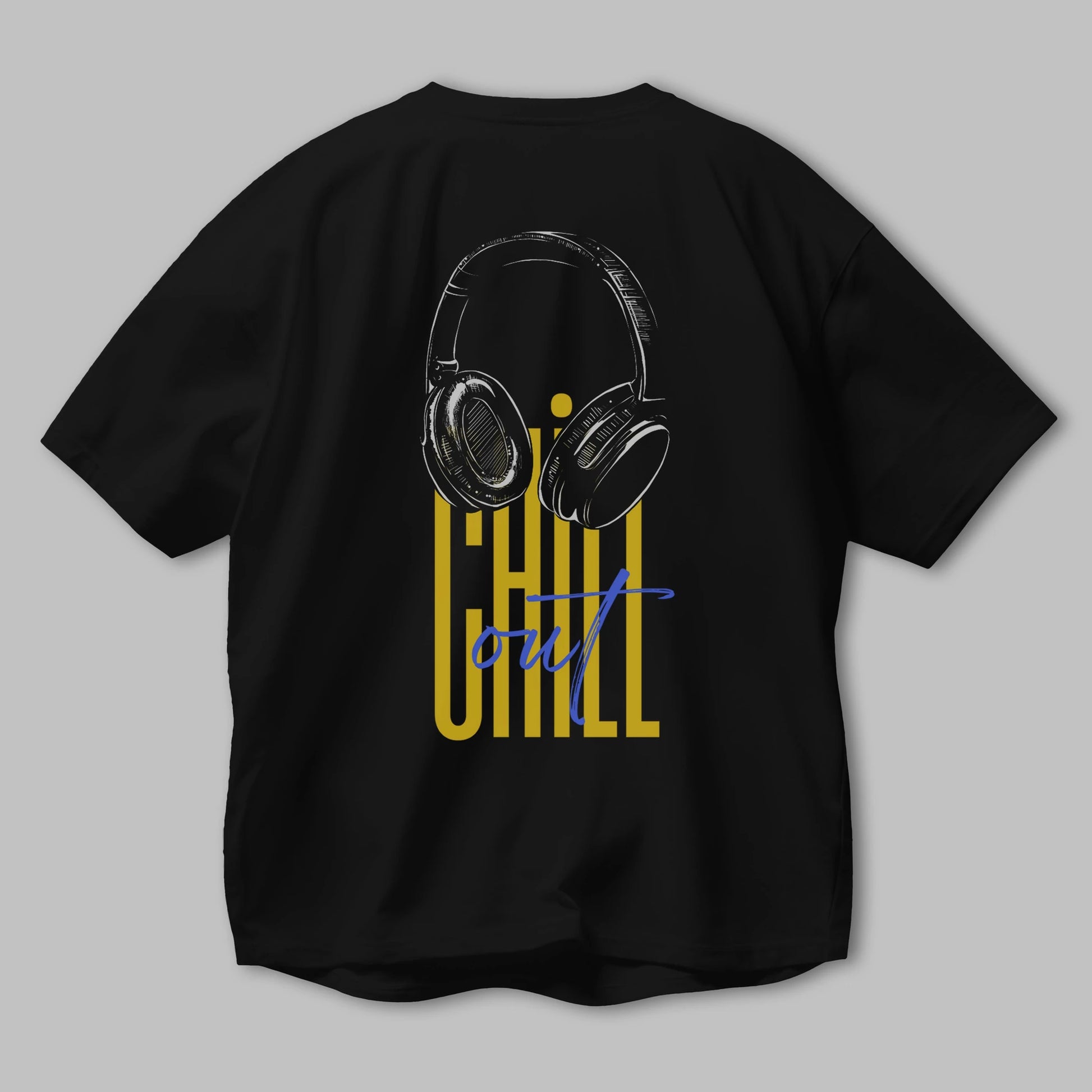 Chill Out Yazılı Arka Baskılı Oversize t-shirt Erkek Kadın Unisex