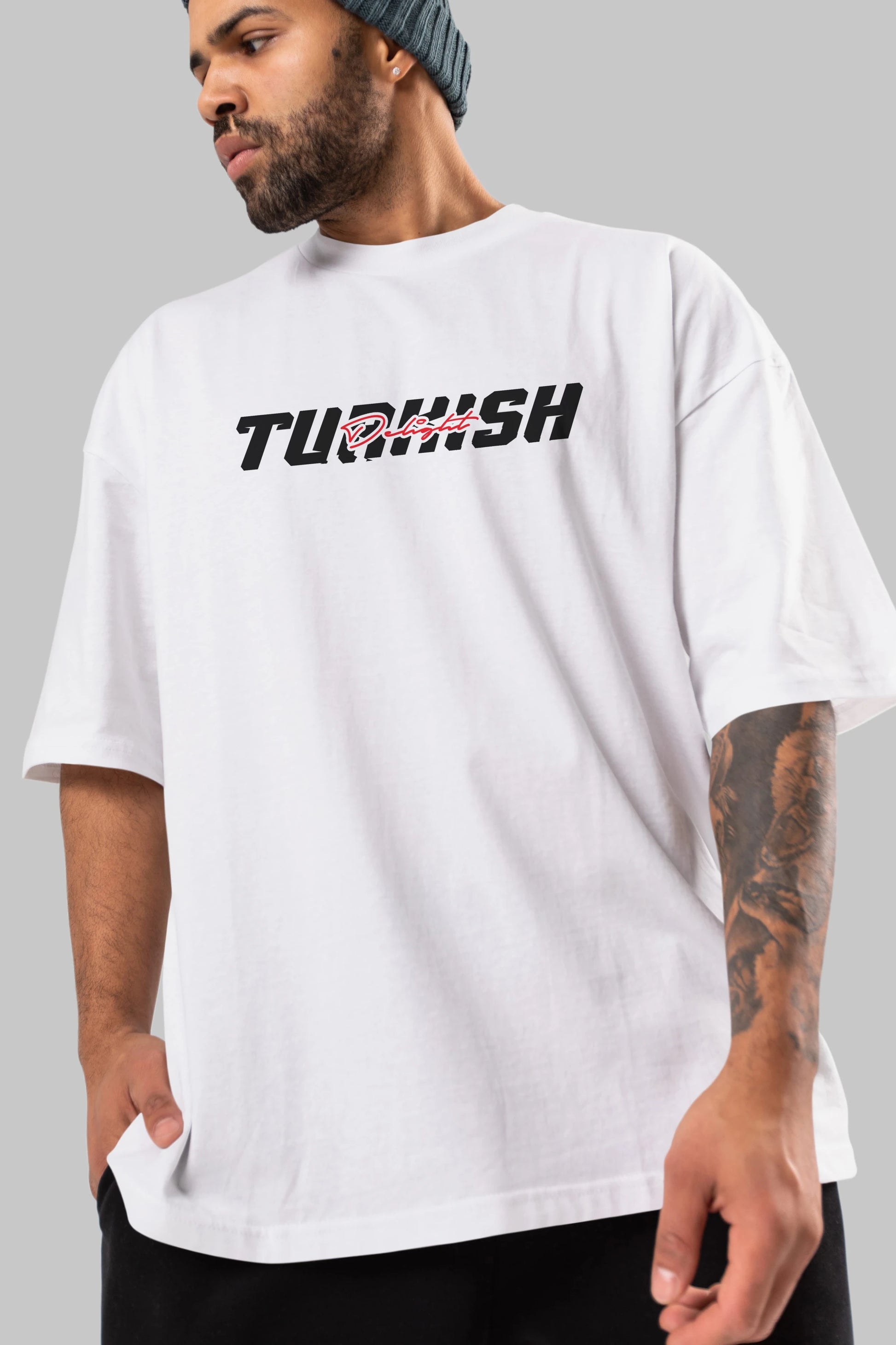 Turkish Delight Ön Baskılı Oversize t-shirt %100 pamuk Erkek Kadın Unisex
