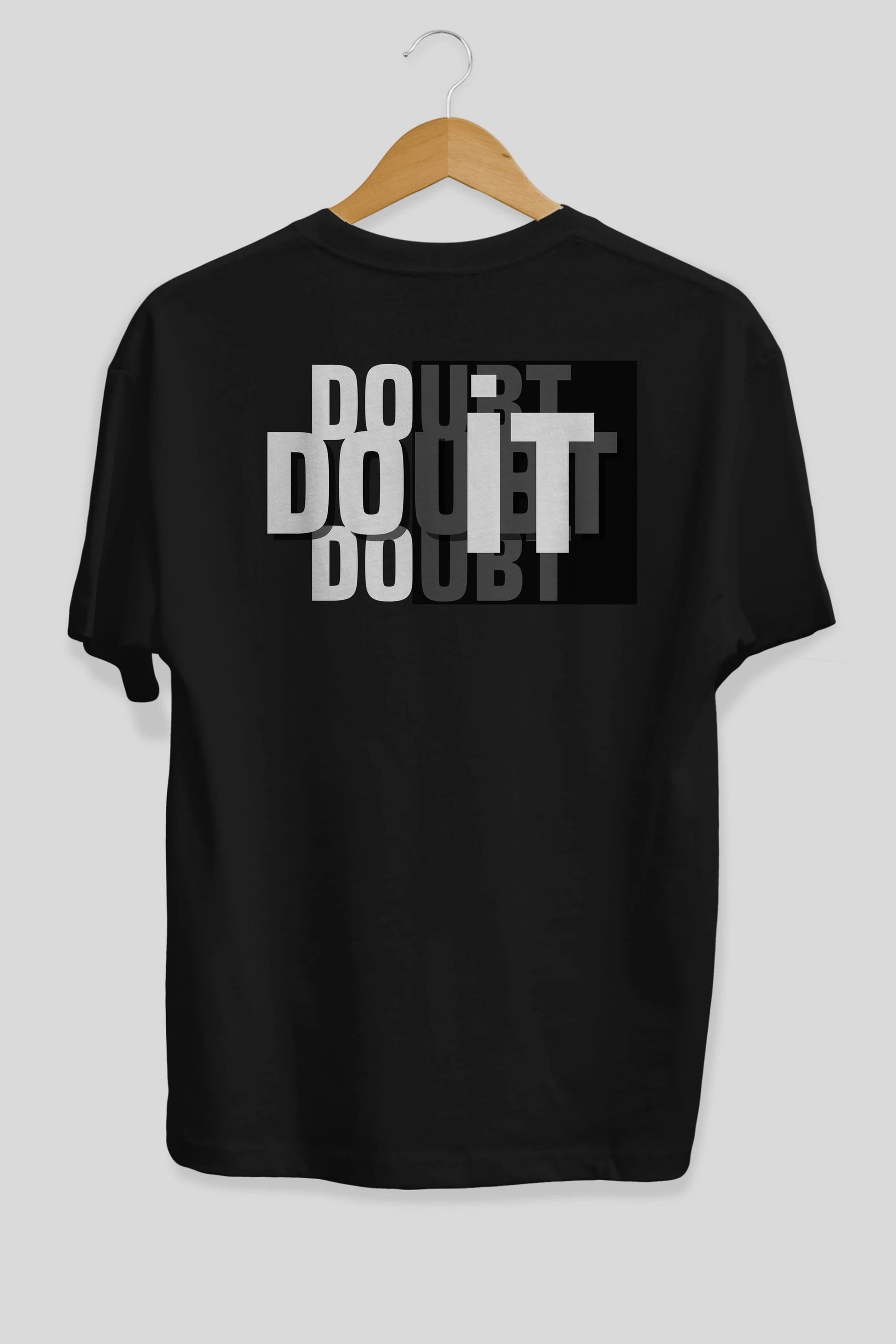 Do it Yazılı Arka Baskılı Oversize t-shirt Erkek Kadın Unisex
