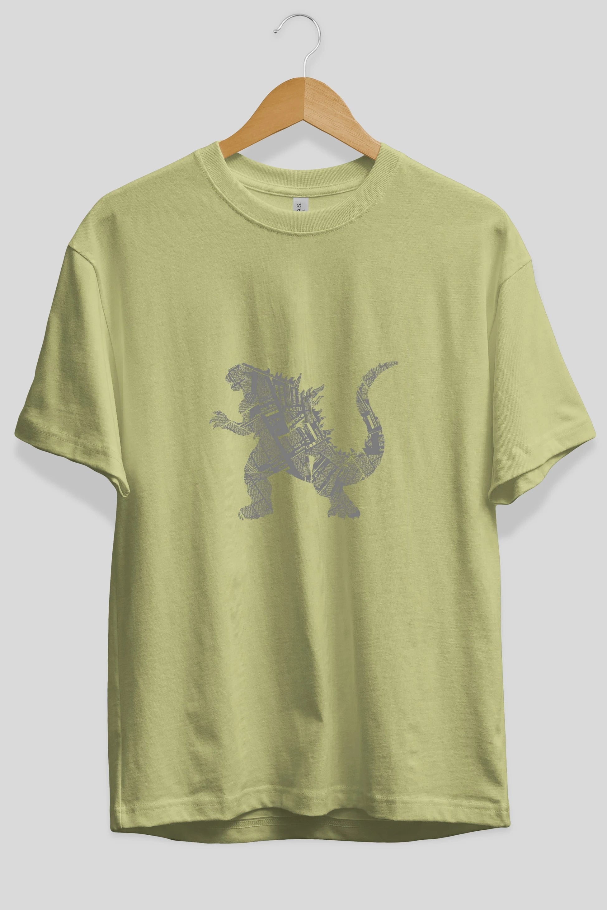 Kaiju Ön Baskılı Oversize t-shirt %100 pamuk Erkek Kadın Unisex