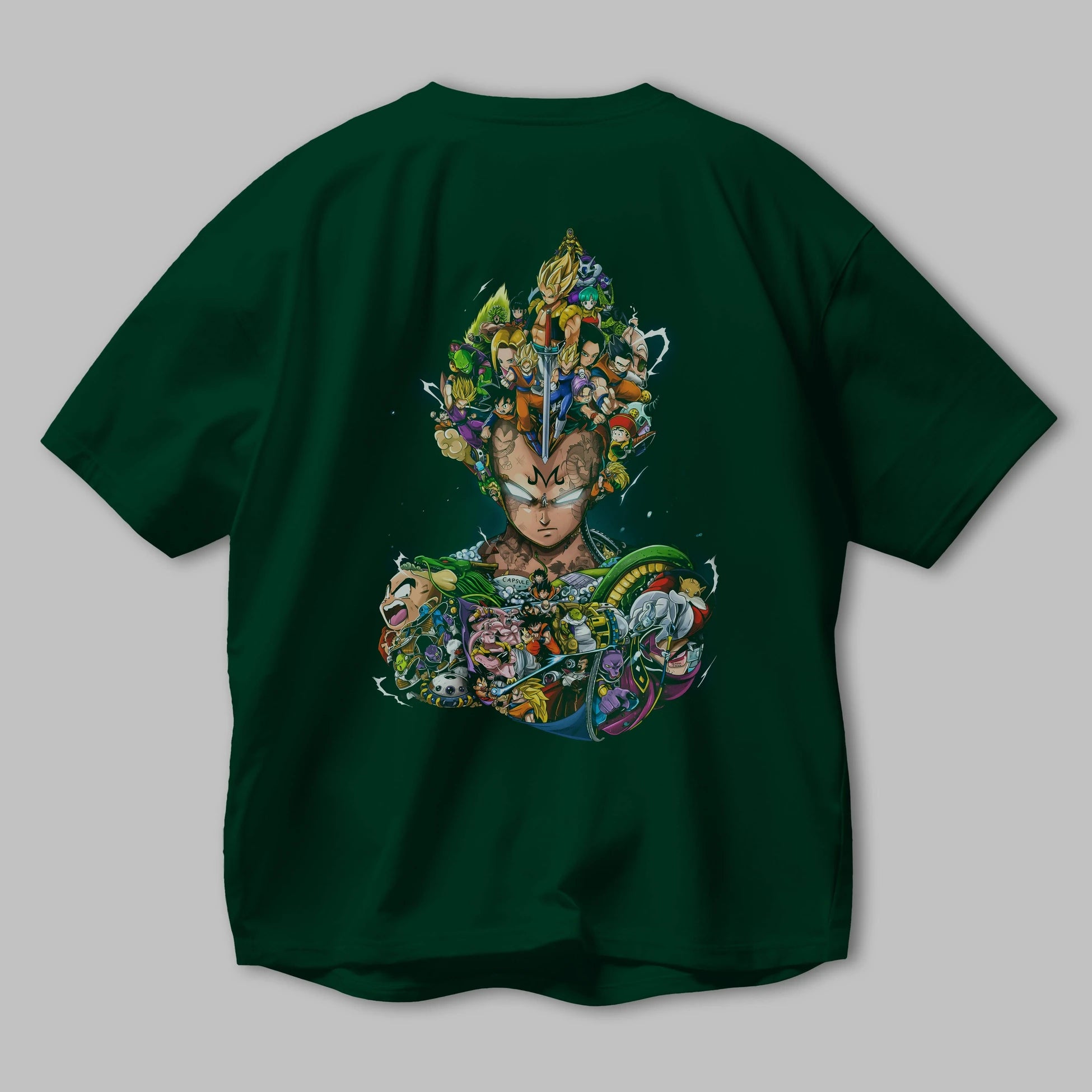DRAGON BALL ART (3) Anime Arka Baskılı Oversize t-shirt Erkek Kadın Unisex
