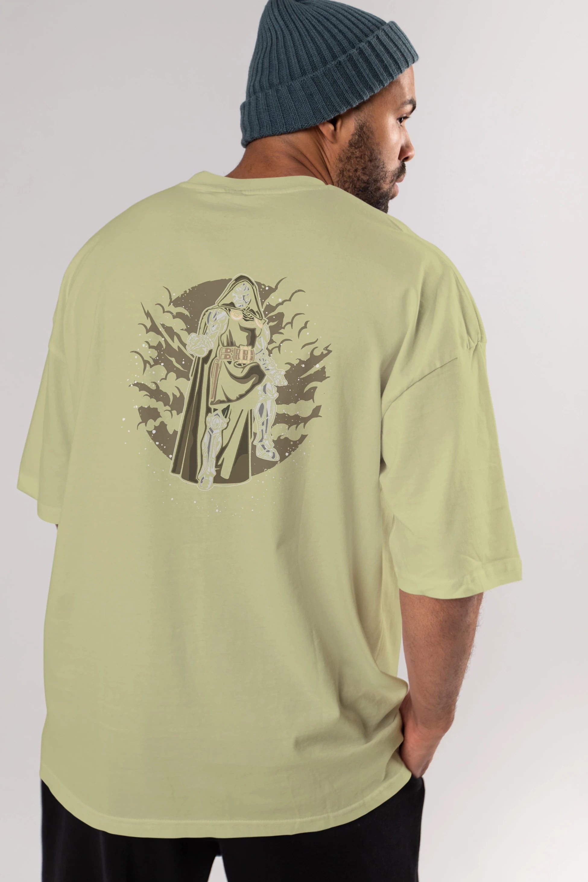 DOCTER DOOM Arka Baskılı Oversize t-shirt Erkek Kadın Unisex %100 Pamuk